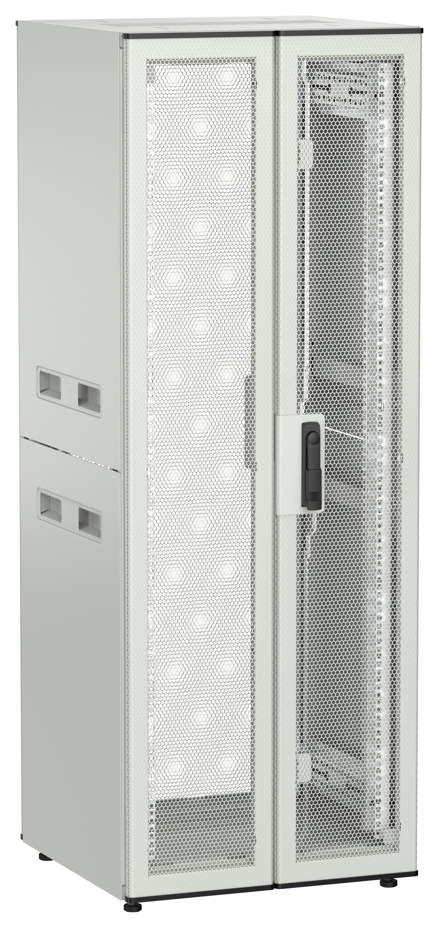 ITK UNITBOX N Шкаф сетевой 19" напольный 33U 600х600мм двери перфорированная металлическая двустворчатая перфорированная серый