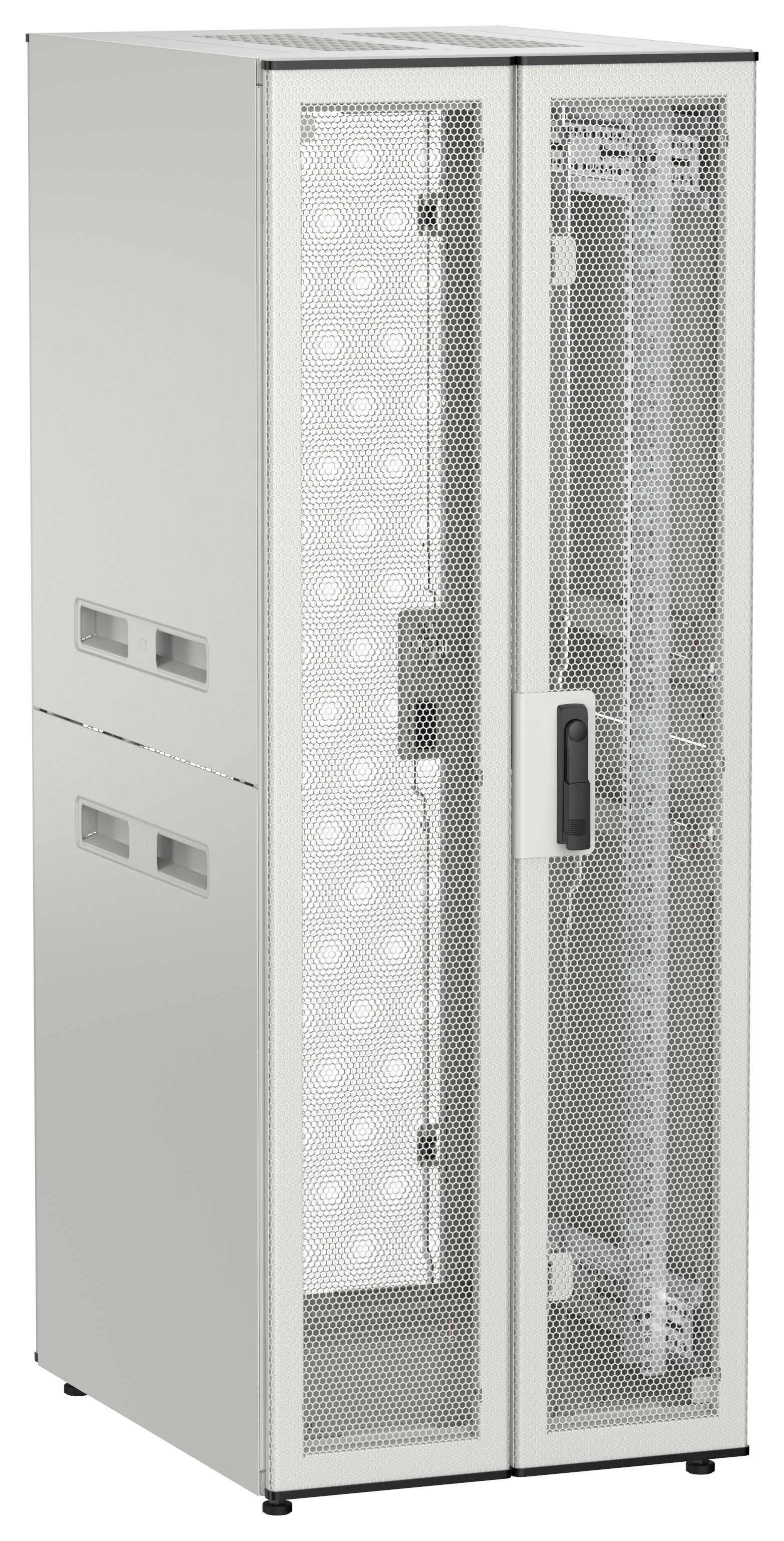 ITK UNITBOX N Шкаф сетевой 19" напольный 33U 600х800мм двери перфорированная металлическая двустворчатая перфорированная серый