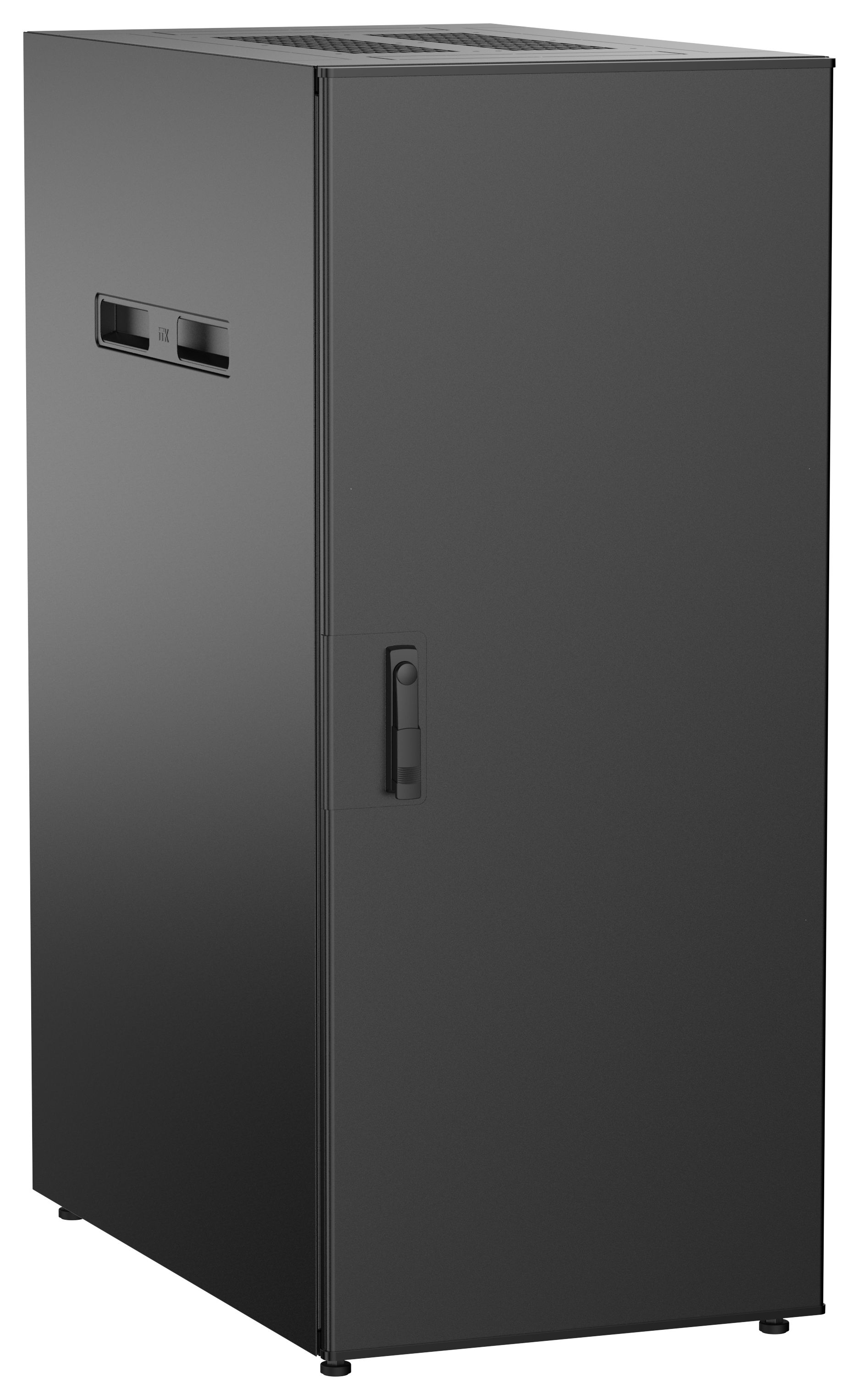 ITK UNITBOX N Шкаф сетевой 19" напольный 28U 600х1000мм металлическая передняя дверь черный