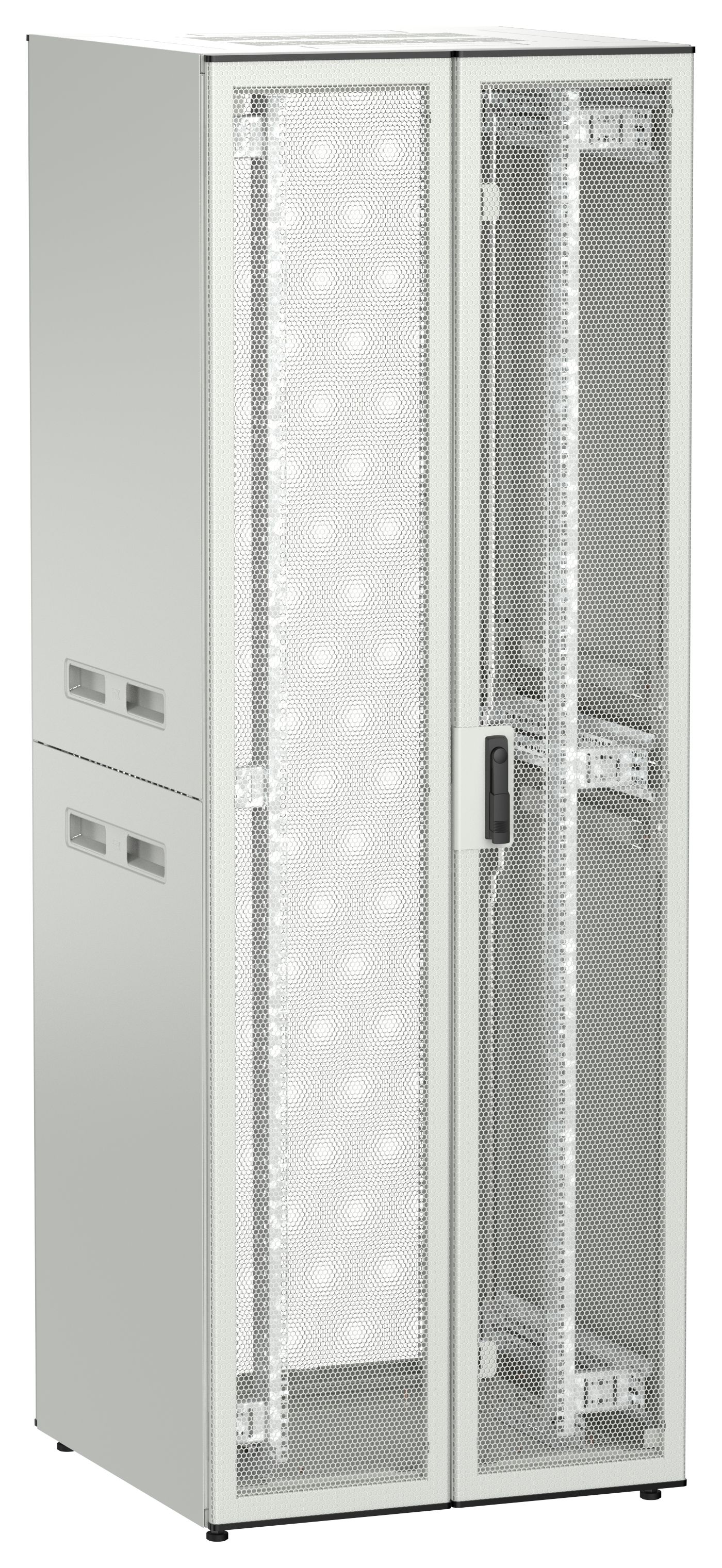 ITK UNITBOX N Шкаф сетевой 19" напольный 47U 800х800мм двери перфорированная металлическая двустворчатая перфорированная серый