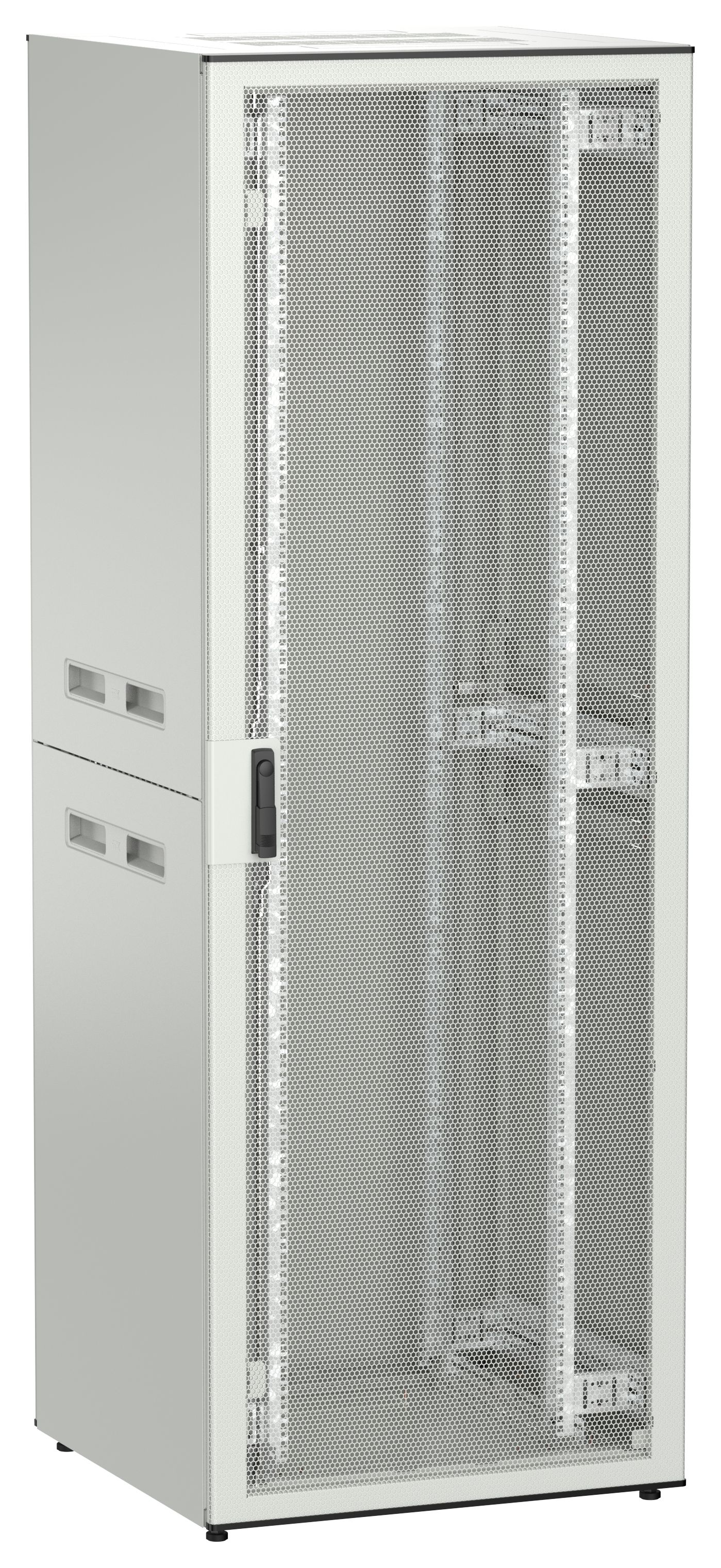 ITK UNITBOX N Шкаф сетевой 19" напольный 47U 800х800мм перфорированная передняя дверь задняя металлическая серый
