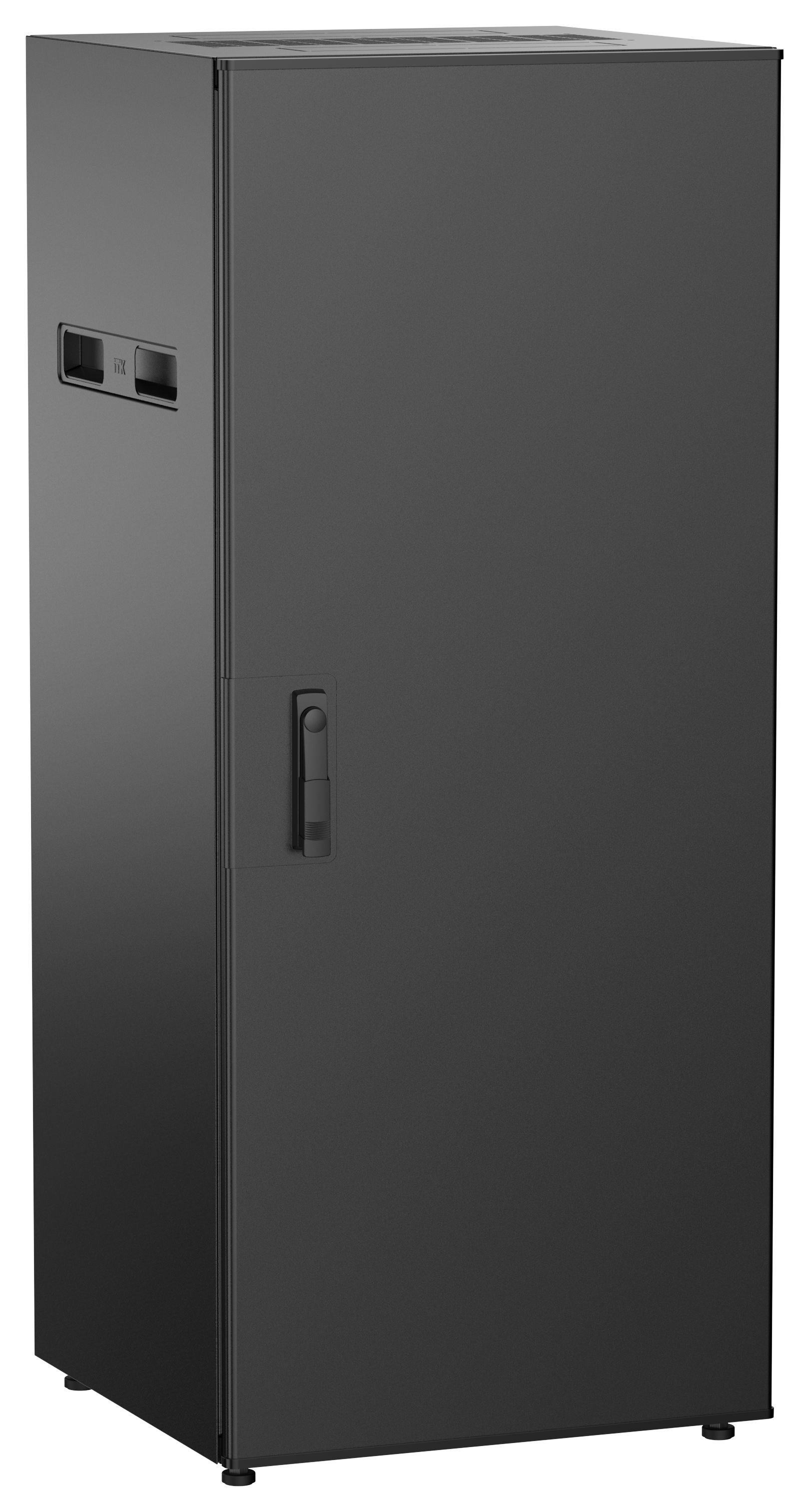 ITK UNITBOX N Шкаф сетевой 19" напольный 28U 600х600мм металлическая передняя дверь черный