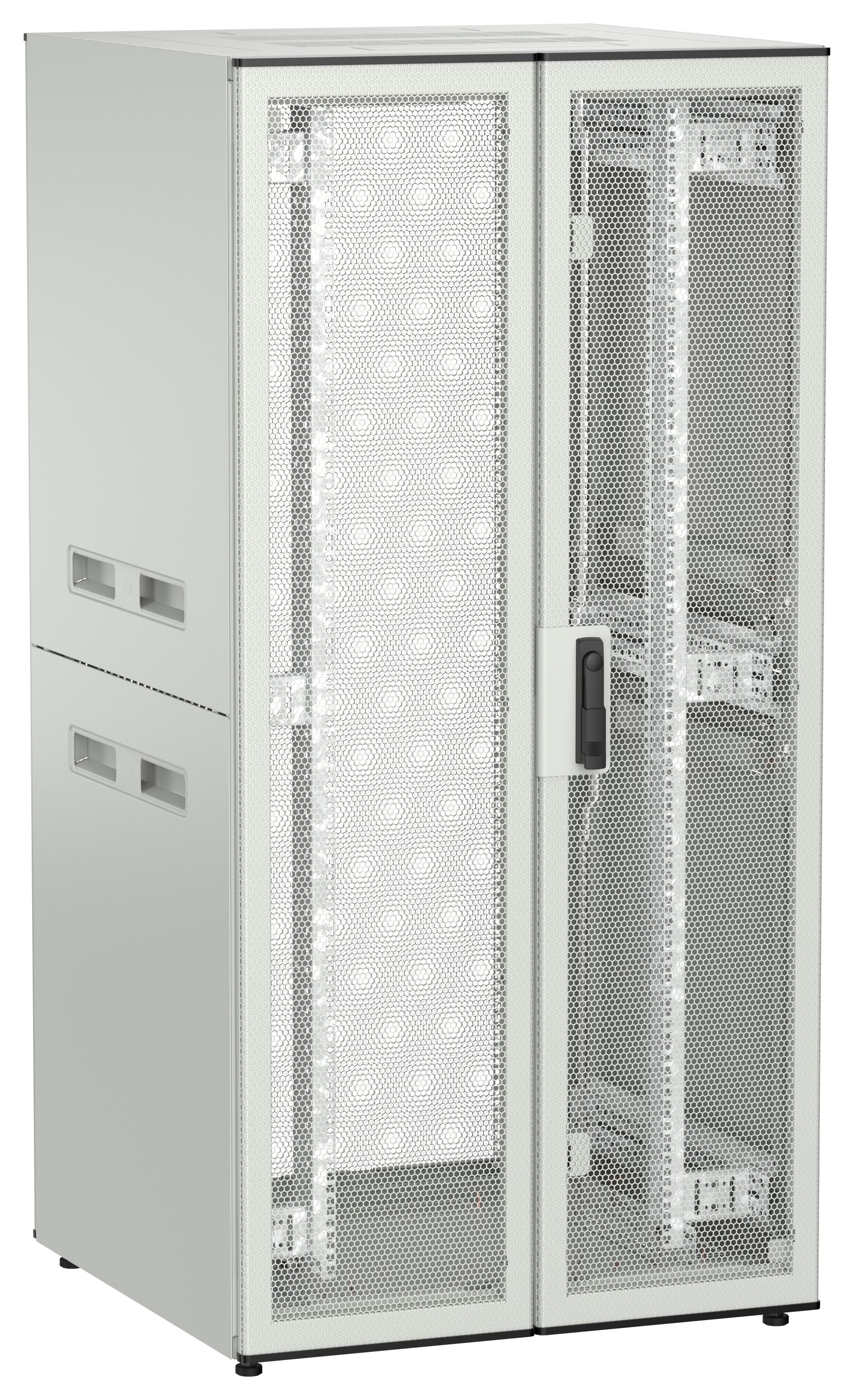 ITK UNITBOX N Шкаф сетевой 19" напольный 33U 800х800мм двери перфорированная металлическая двустворчатая перфорированная серый