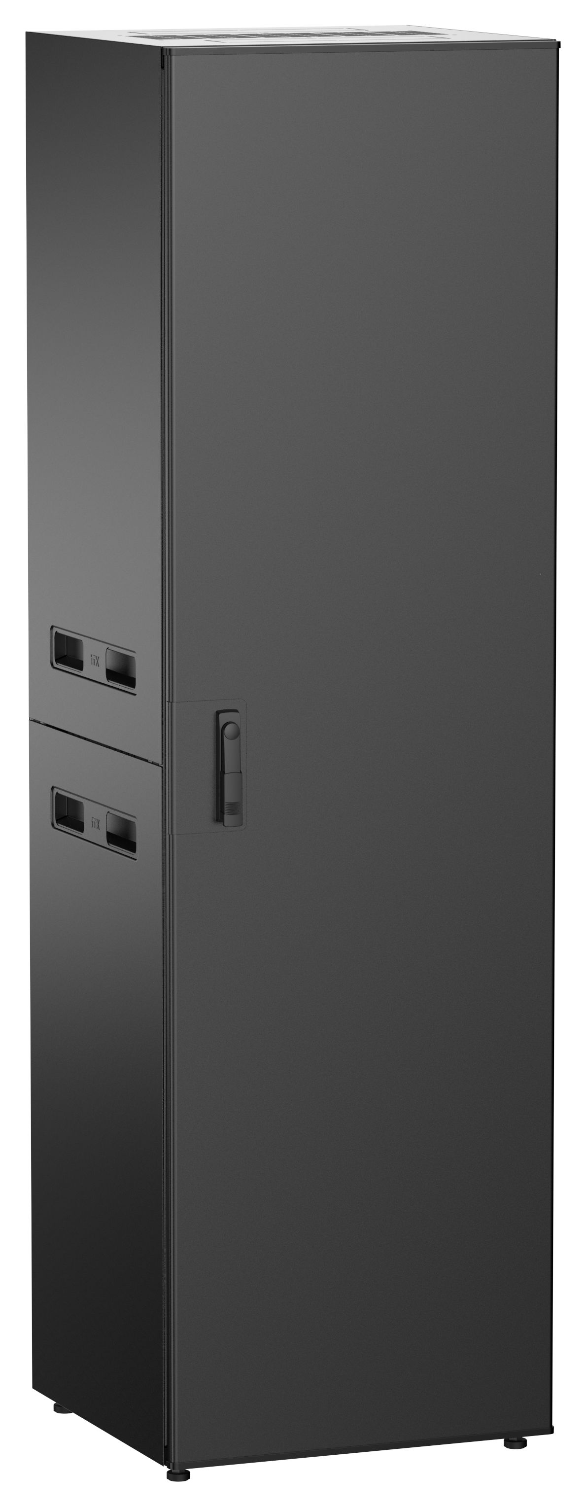 ITK UNITBOX N Шкаф сетевой 19" напольный 42U 600х600мм металлическая передняя дверь черный