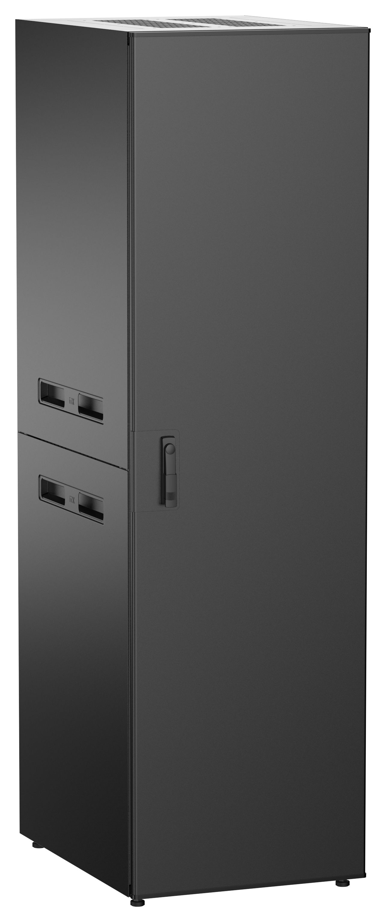 ITK UNITBOX N Шкаф сетевой 19" напольный 42U 600х800мм металлическая передняя дверь черный