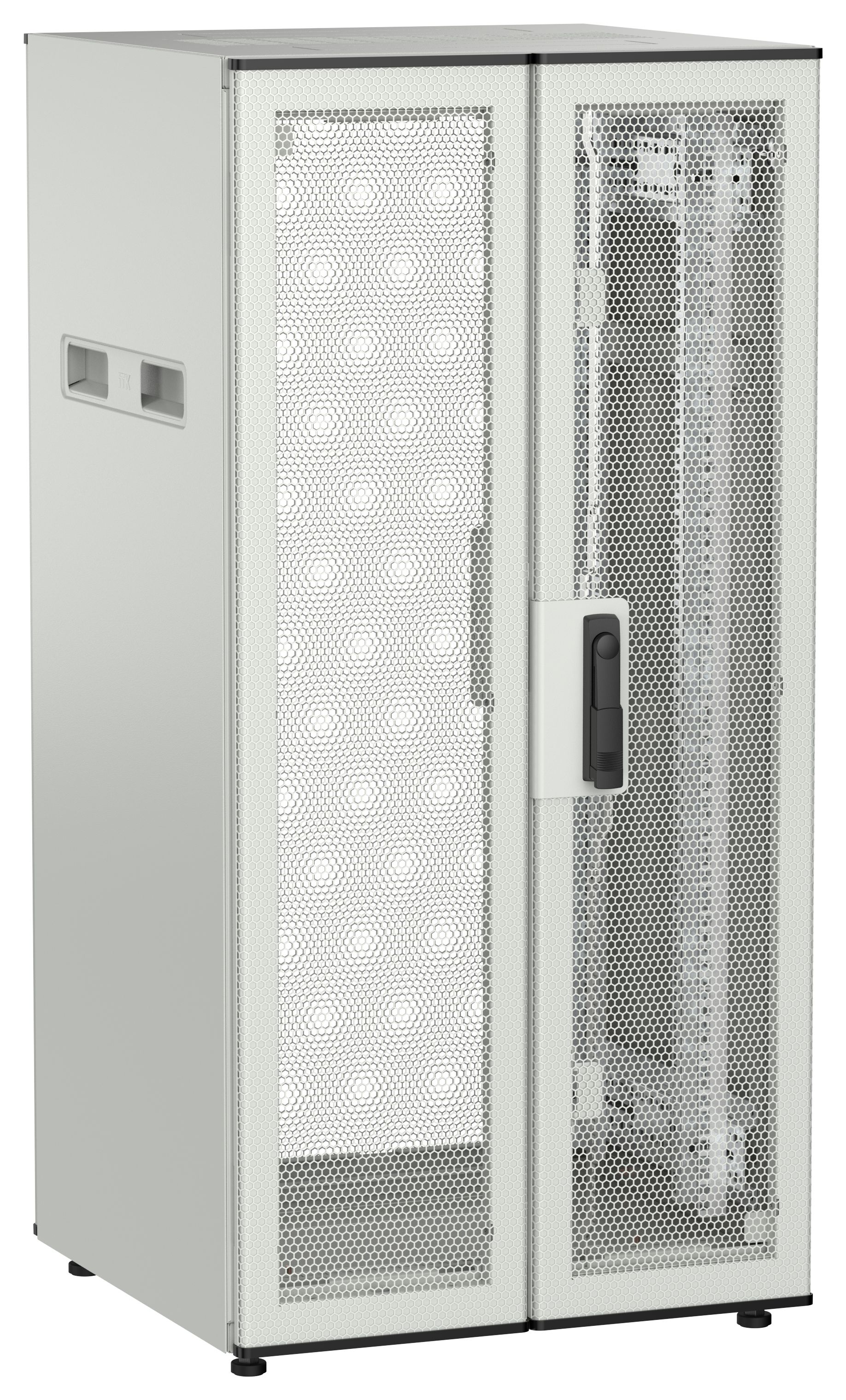 ITK UNITBOX N Шкаф сетевой 19" напольный 24U 600х600мм двери перфорированная металлическая двустворчатая перфорированная серый