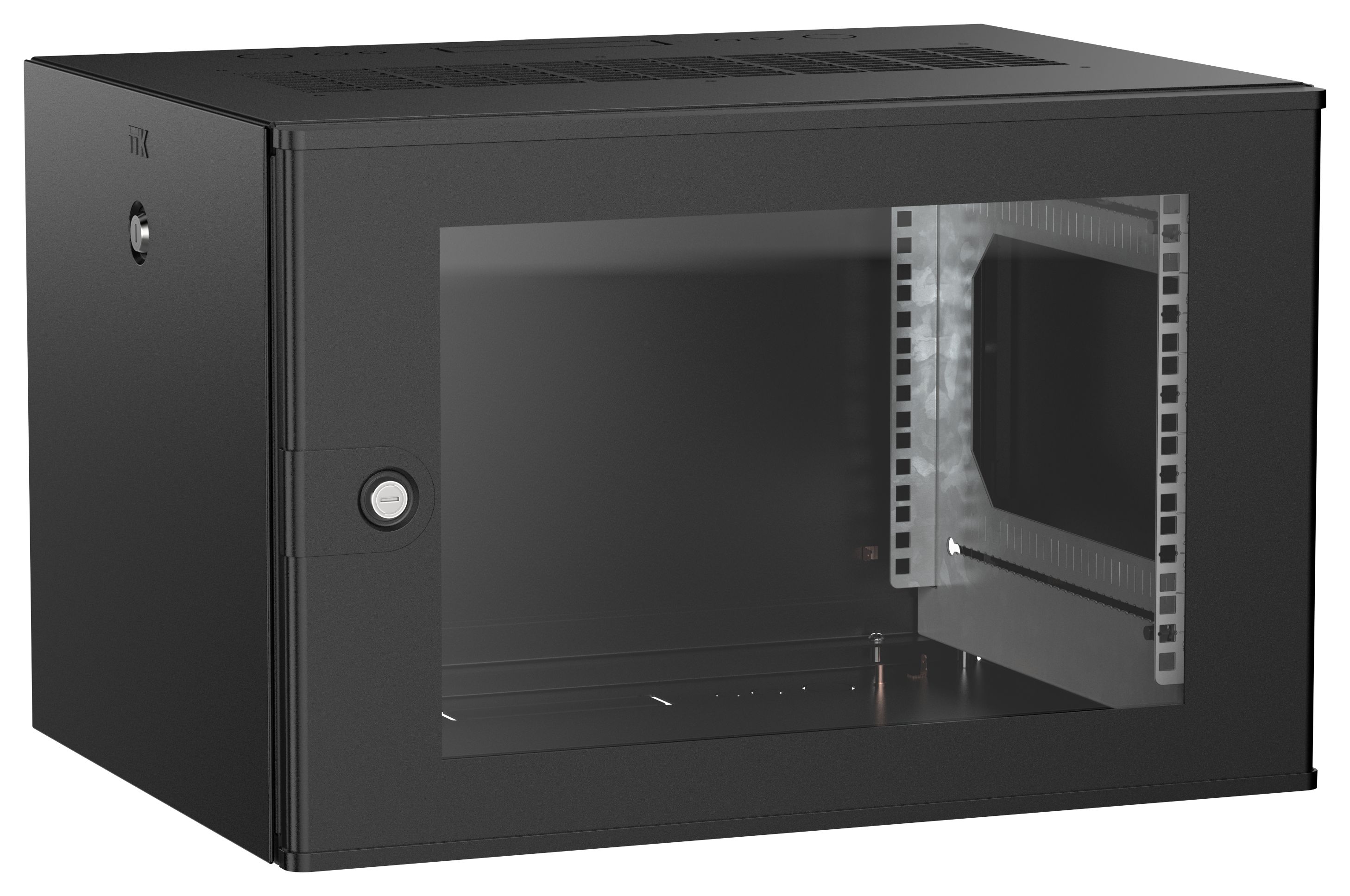 ITK UNITBOX W Шкаф настенный 6U 600х450мм дверь стеклянная черный