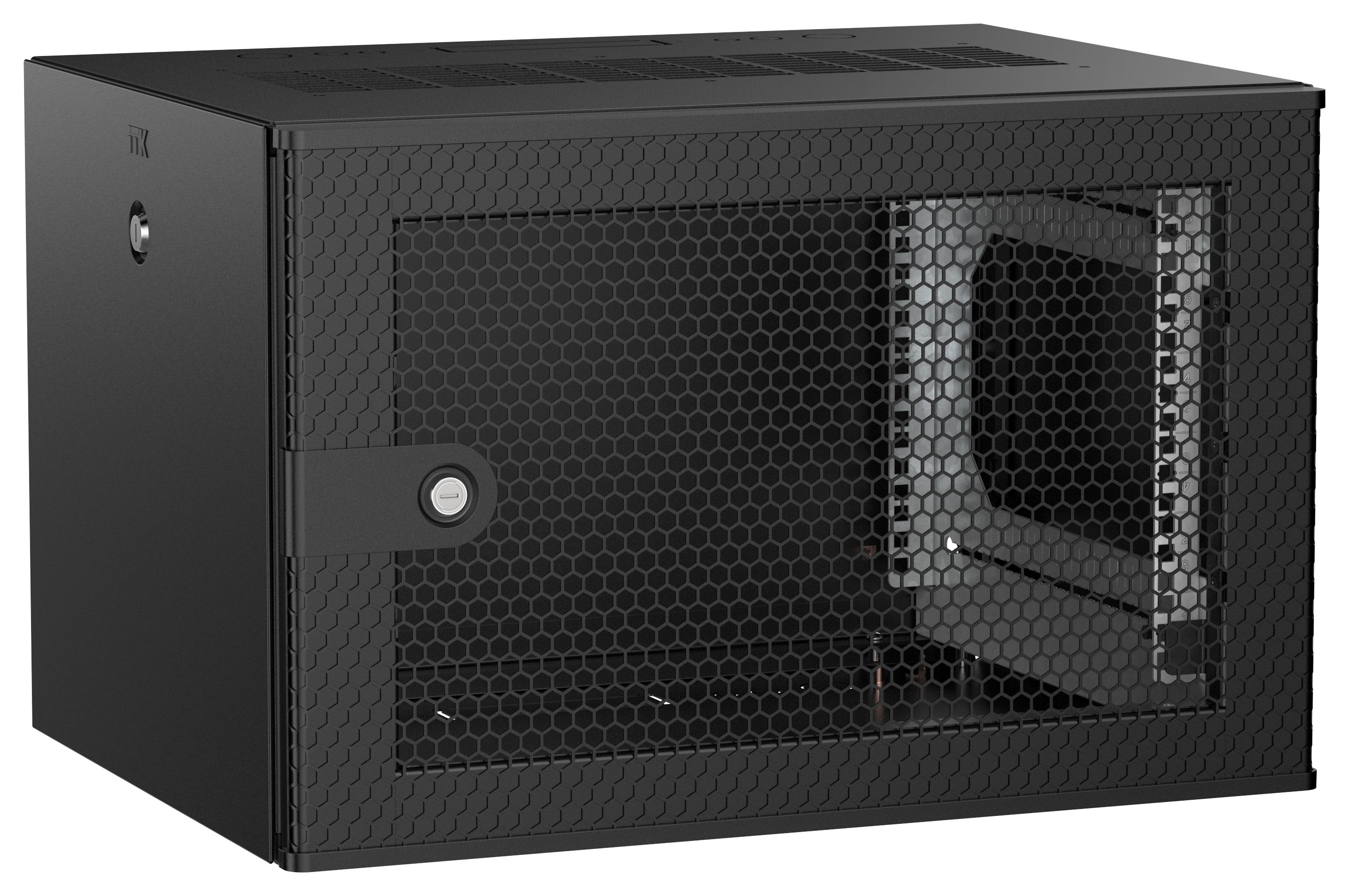 ITK UNITBOX W Шкаф настенный 6U 600х450мм дверь перфорированная черный