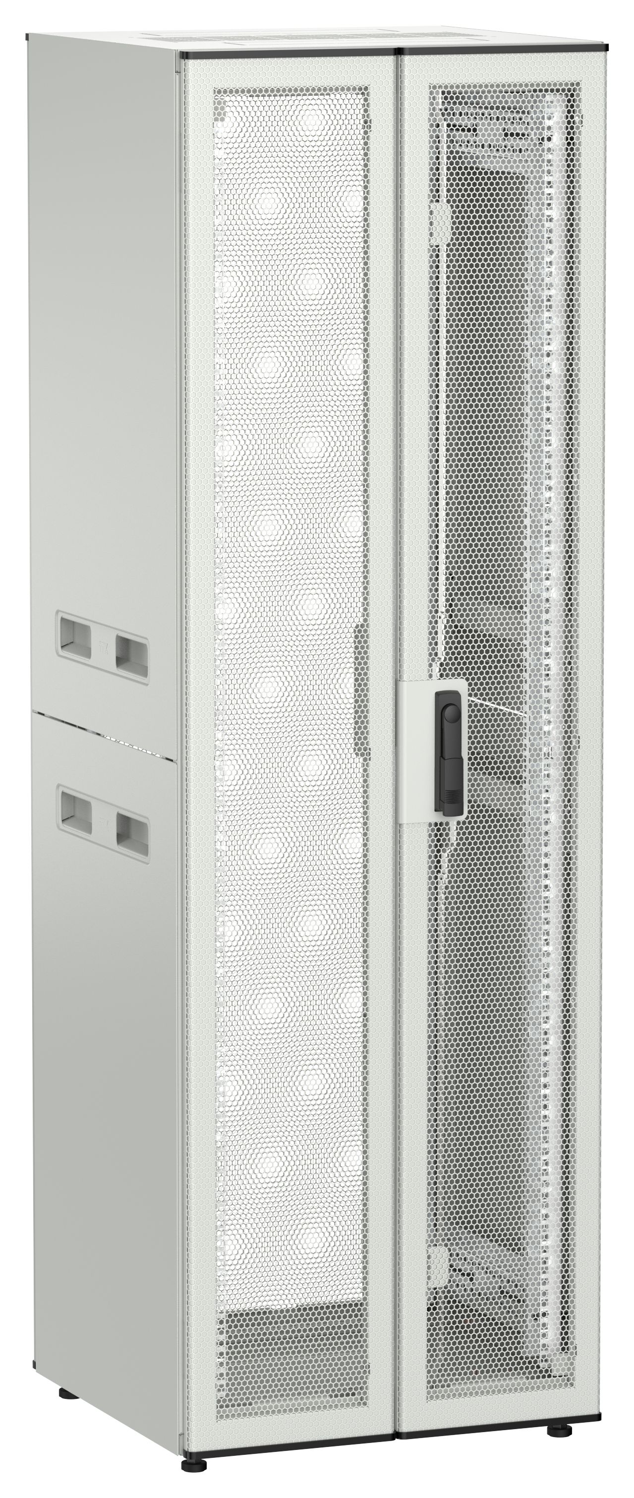 ITK UNITBOX N Шкаф сетевой 19" напольный 38U 600х600мм двери перфорированная металлическая двустворчатая перфорированная серый