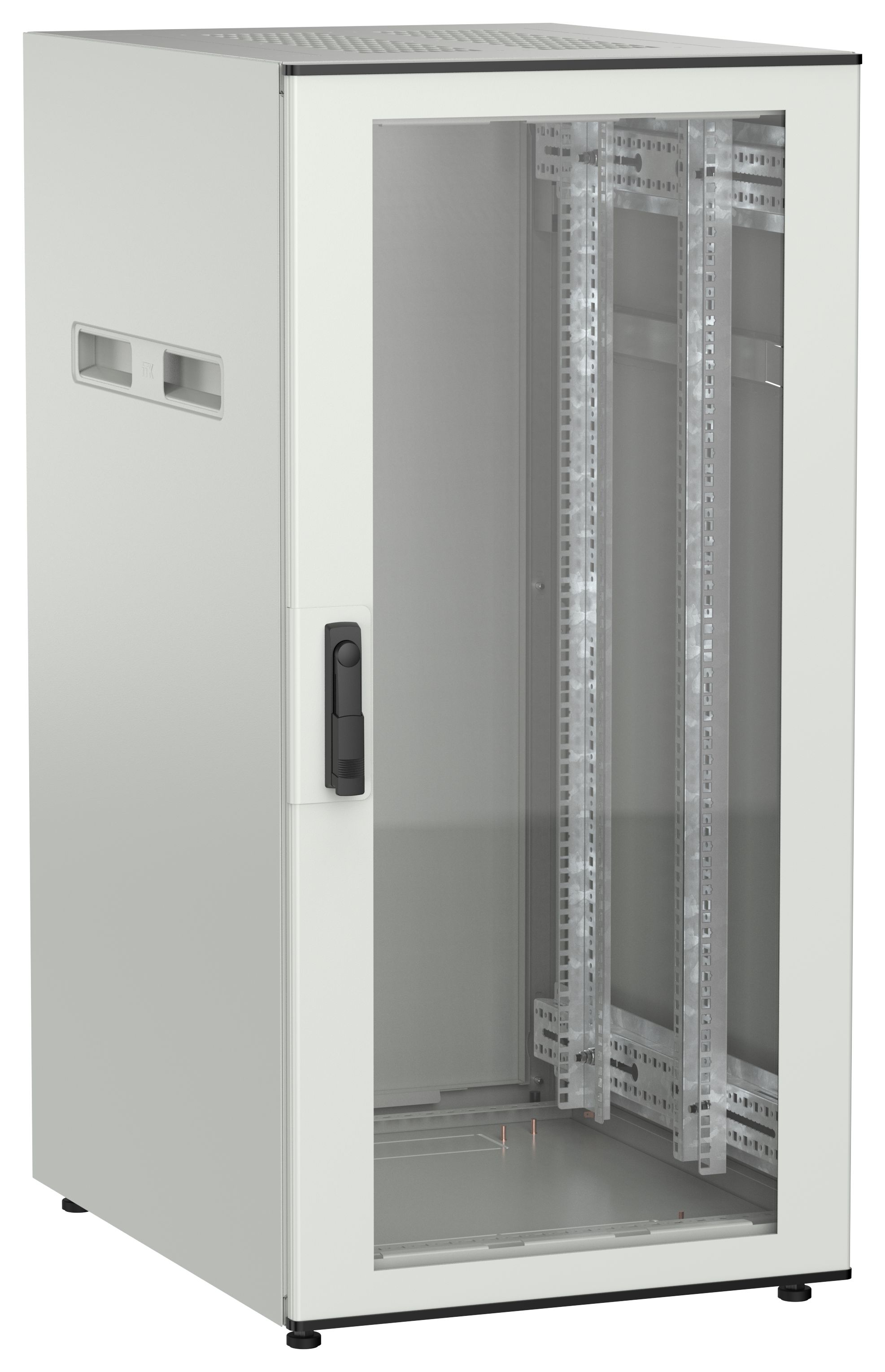 ITK UNITBOX N Шкаф сетевой 19" напольный 24U 600х800мм стеклянная передняя дверь серый