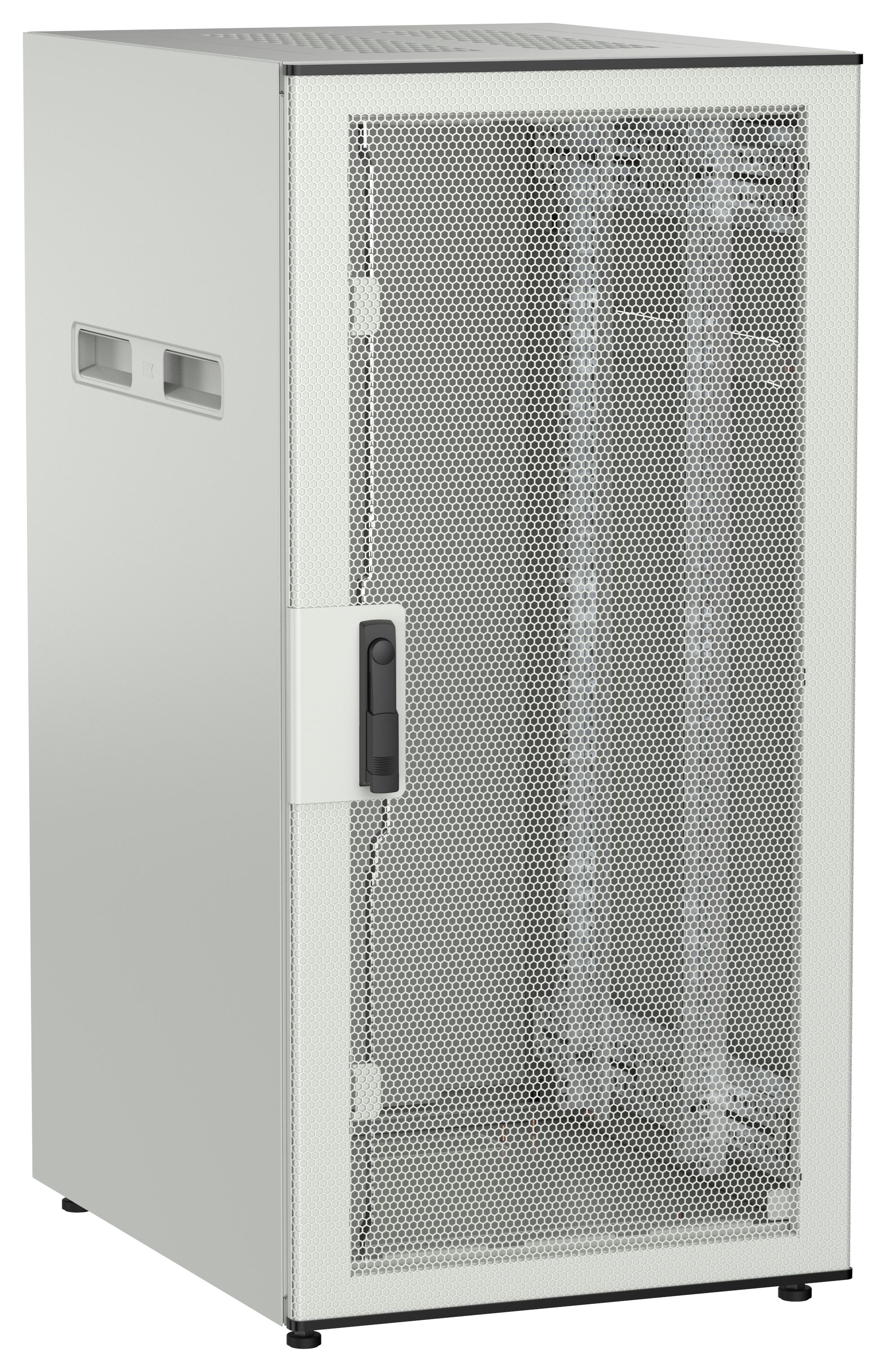 ITK UNITBOX N Шкаф сетевой 19" напольный 24U 600х800мм перфорированная передняя дверь серый