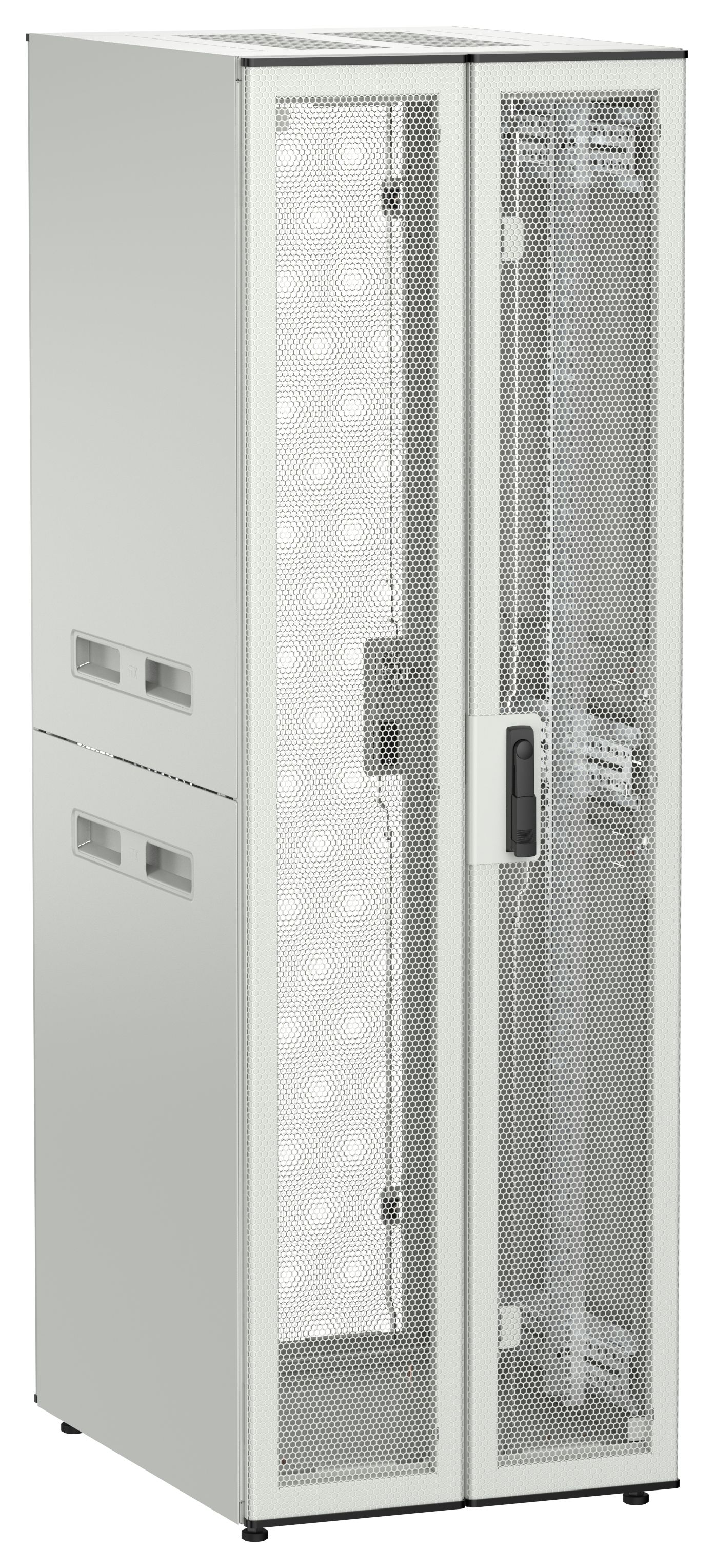ITK UNITBOX N Шкаф сетевой 19" напольный 38U 600х800мм двери перфорированная металлическая двустворчатая перфорированная серый