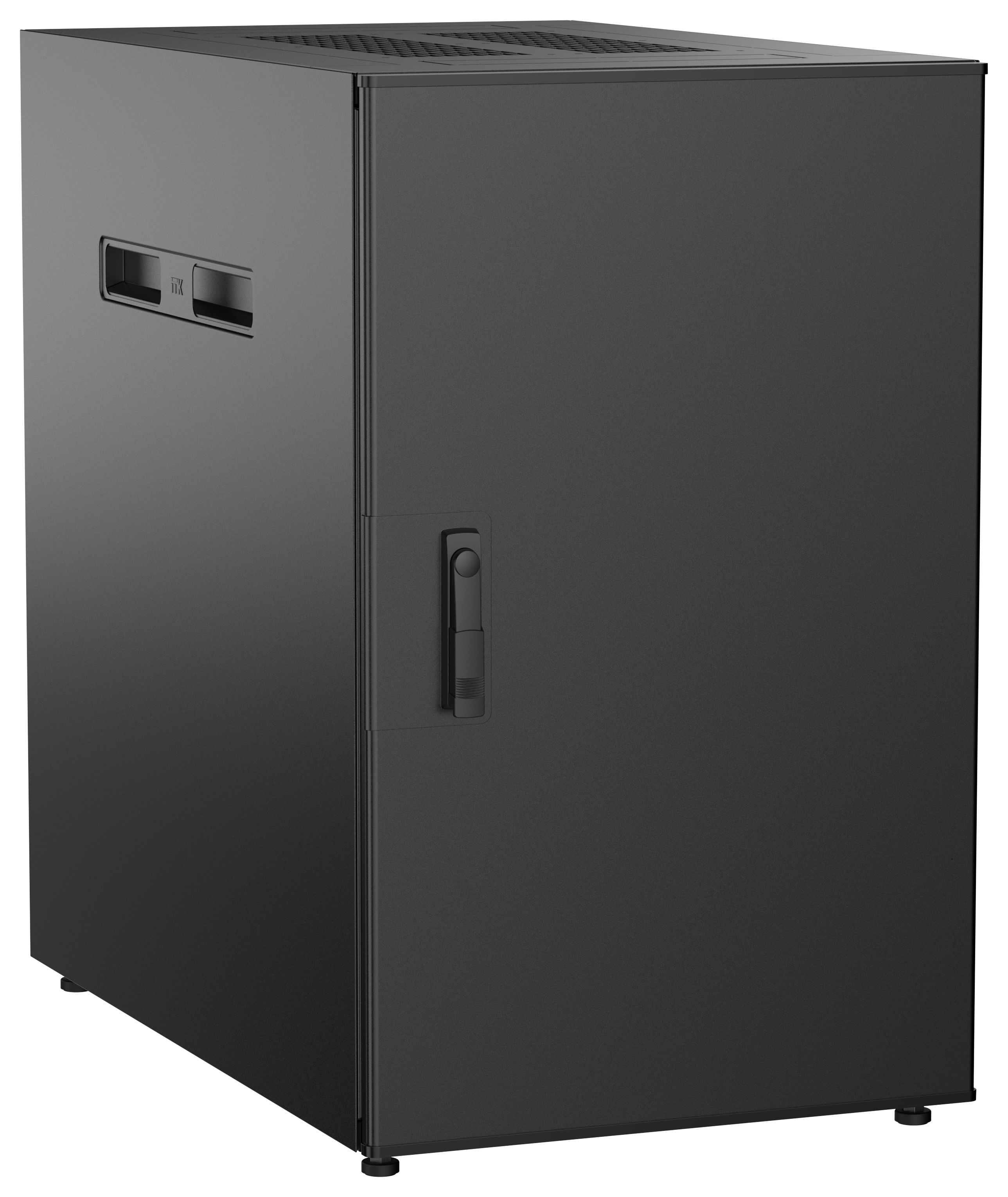 ITK UNITBOX N Шкаф сетевой 19" напольный 18U 600х1000мм металлическая передняя дверь черный