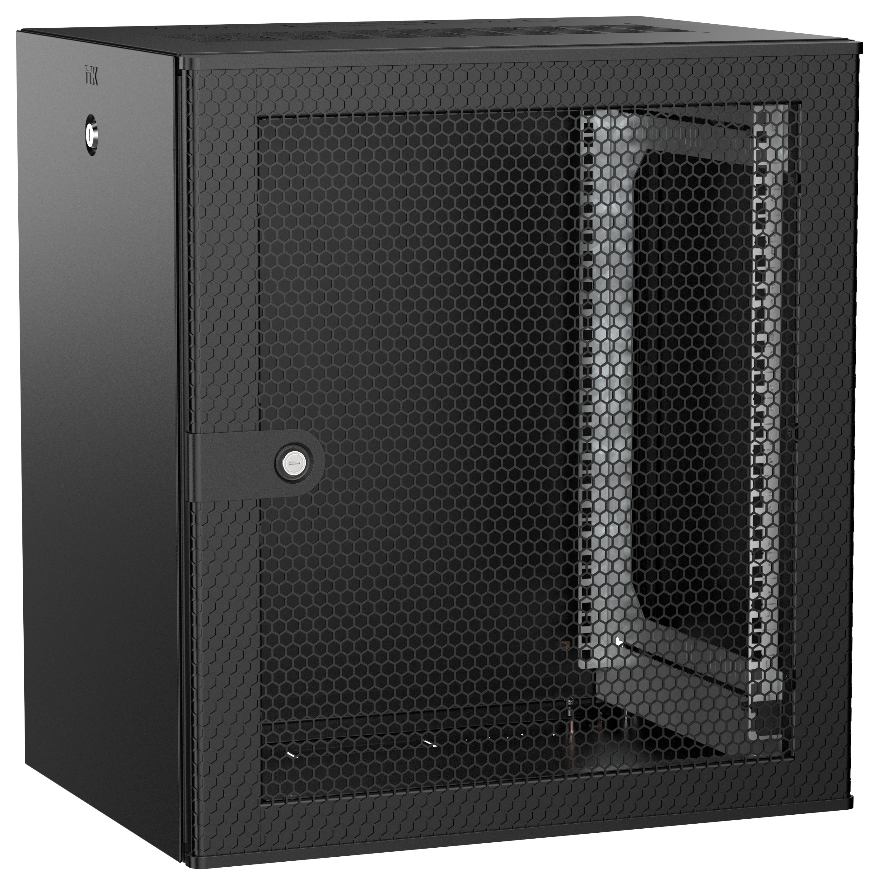 ITK UNITBOX W Шкаф настенный 12U 600х450мм дверь перфорированная черный