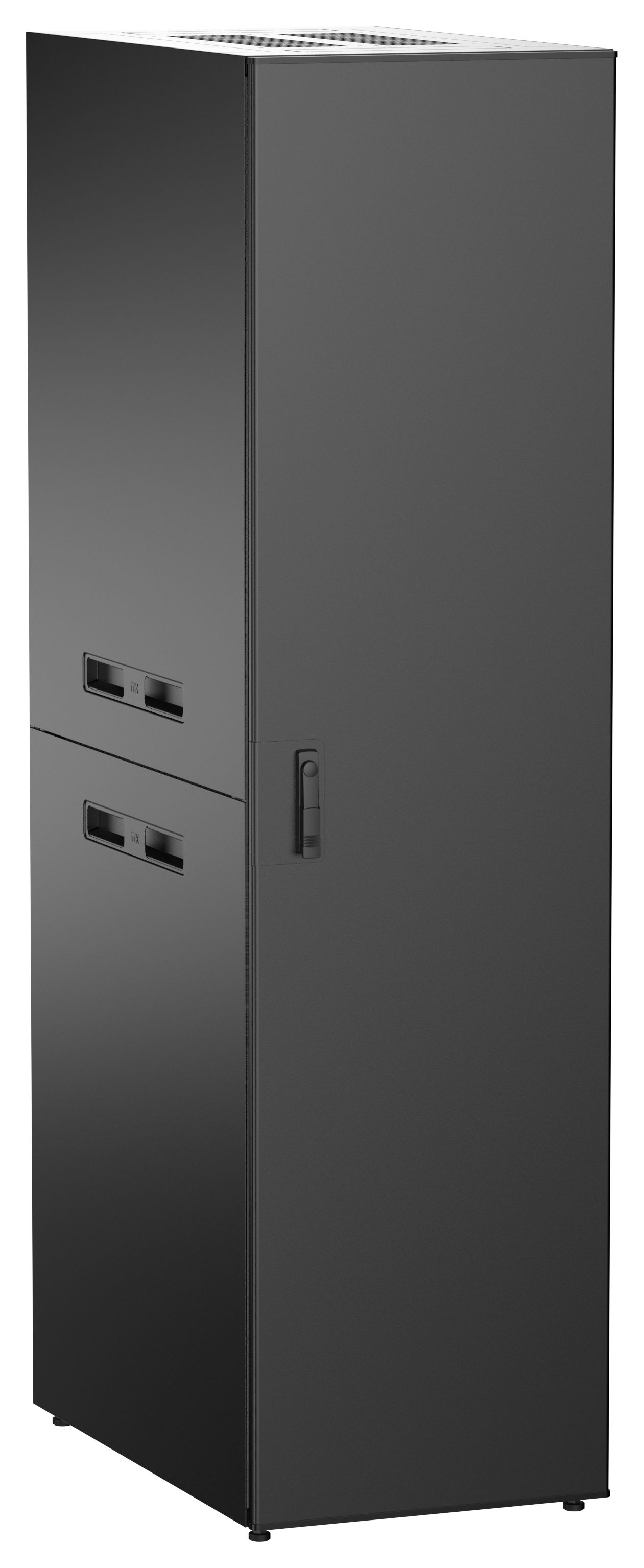 ITK UNITBOX N Шкаф сетевой 19" напольный 47U 600х1000мм металлическая передняя дверь черный