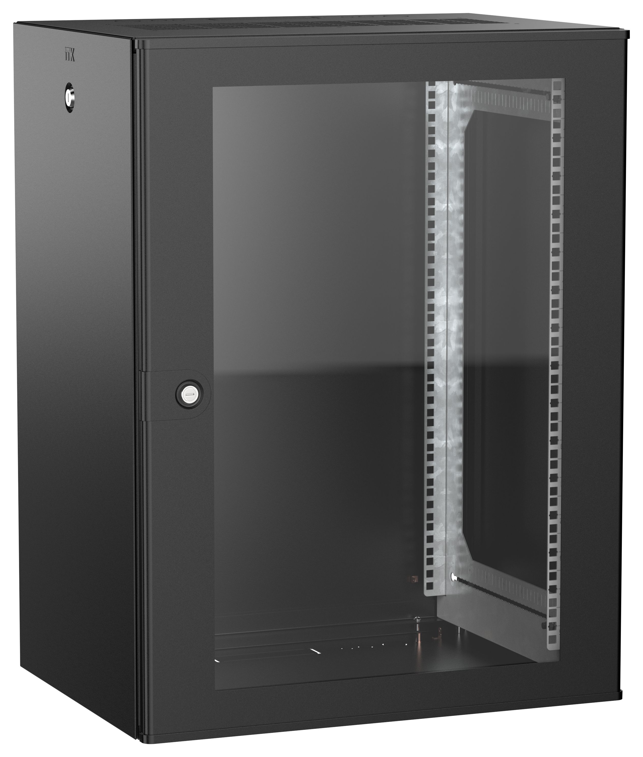 ITK UNITBOX W Шкаф настенный 15U 600х450мм дверь стеклянная черный