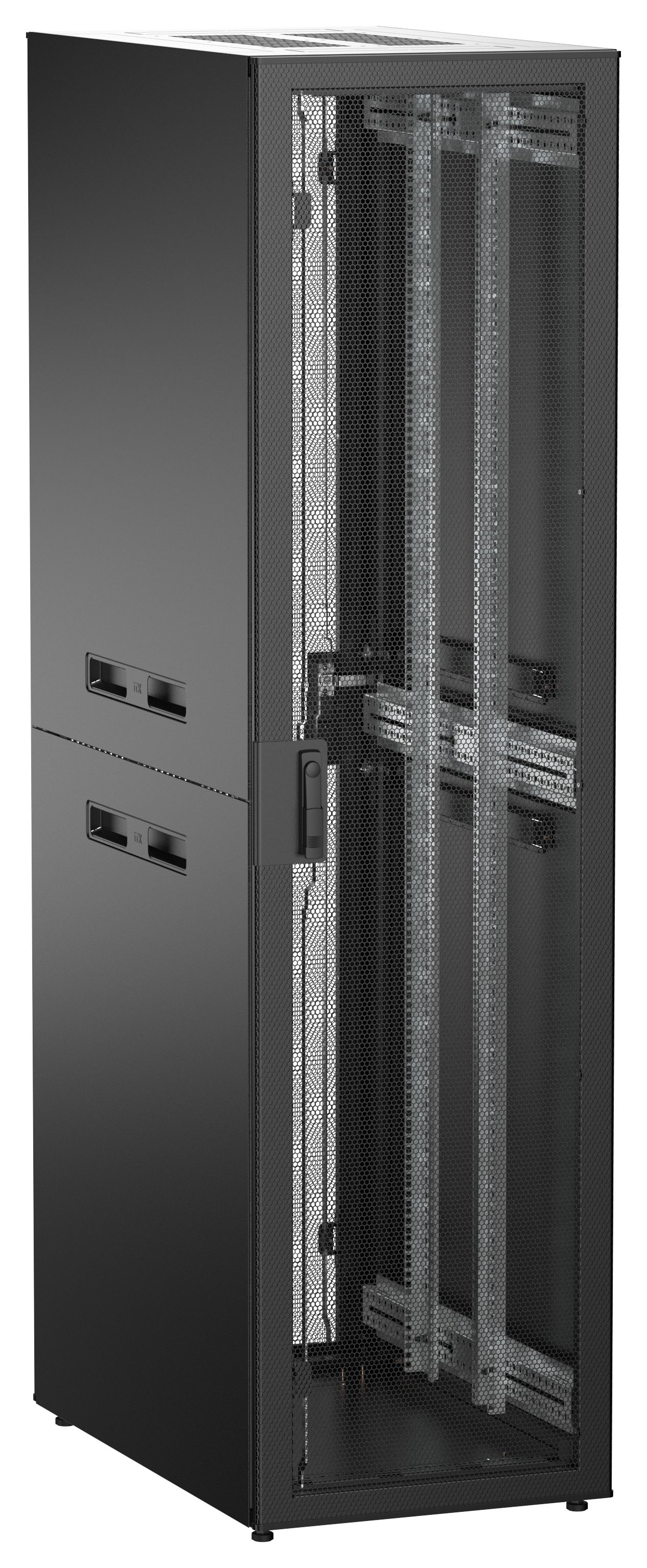 ITK UNITBOX N Шкаф сетевой 19" напольный 47U 600х1000мм перфорированные двери черный