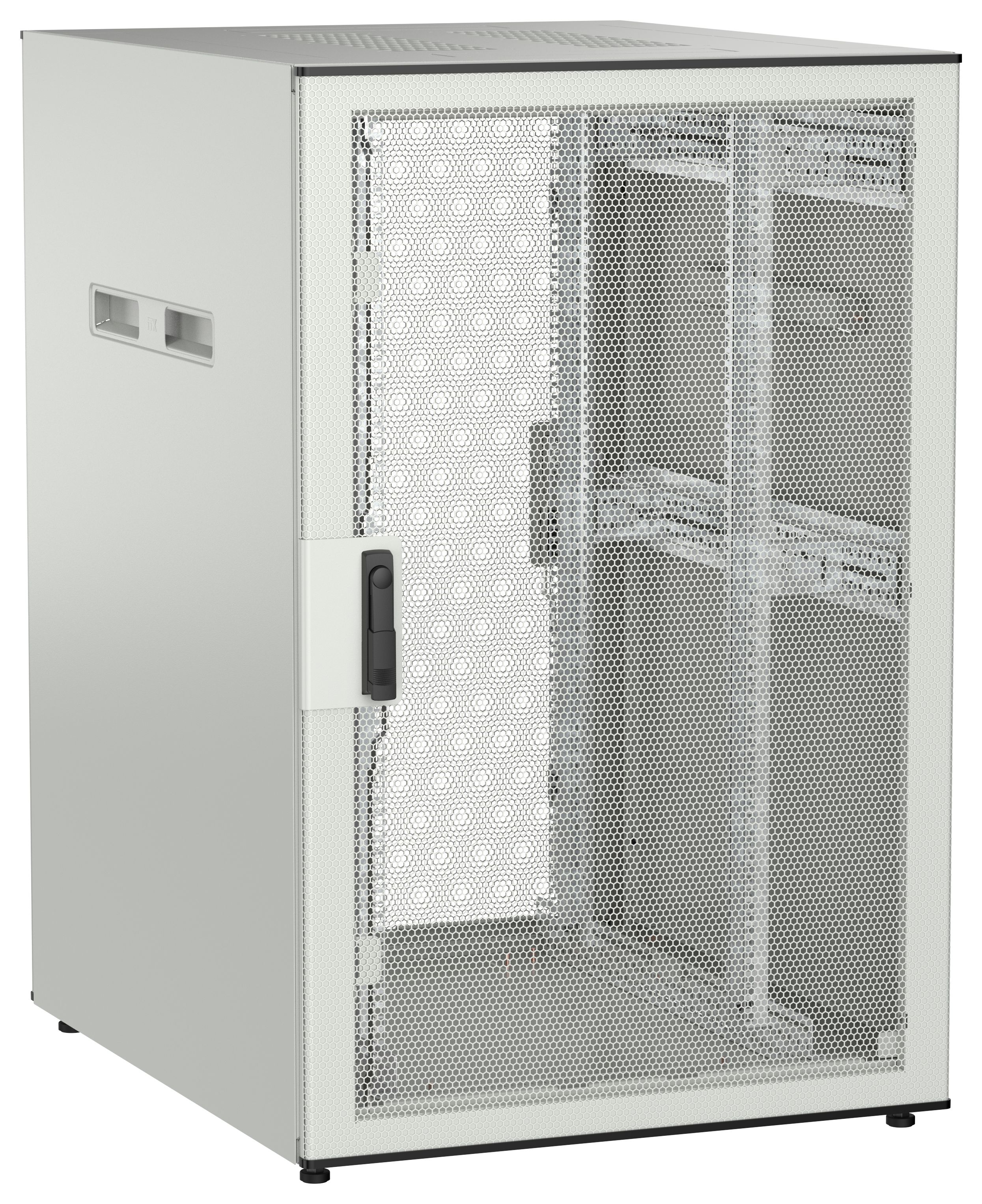 ITK UNITBOX N Шкаф сетевой 19" напольный 24U 800х1000мм перфорированная передняя дверь задняя перфорированная серый