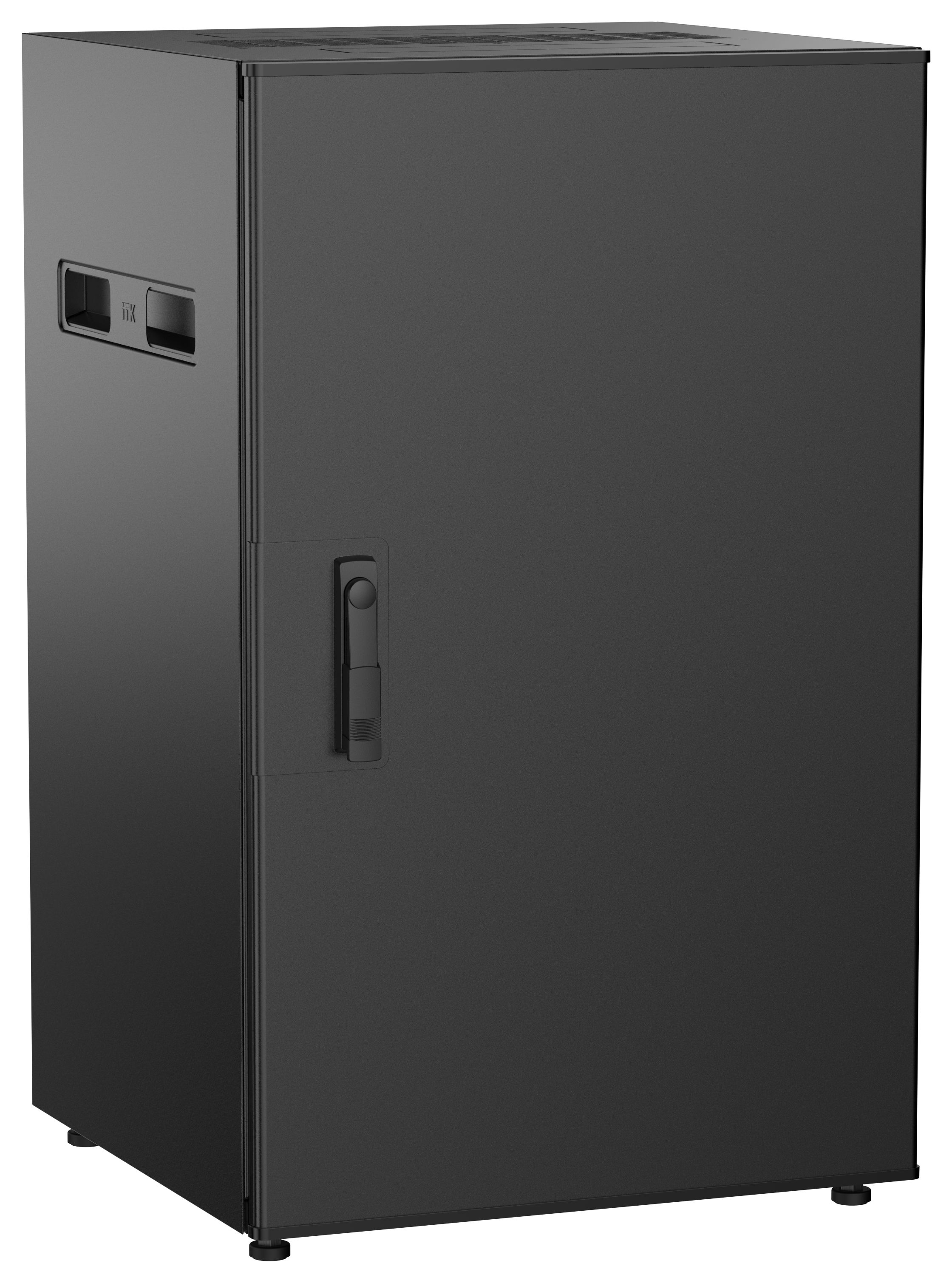 ITK UNITBOX N Шкаф сетевой 19" напольный 18U 600х600мм металлическая передняя дверь черный