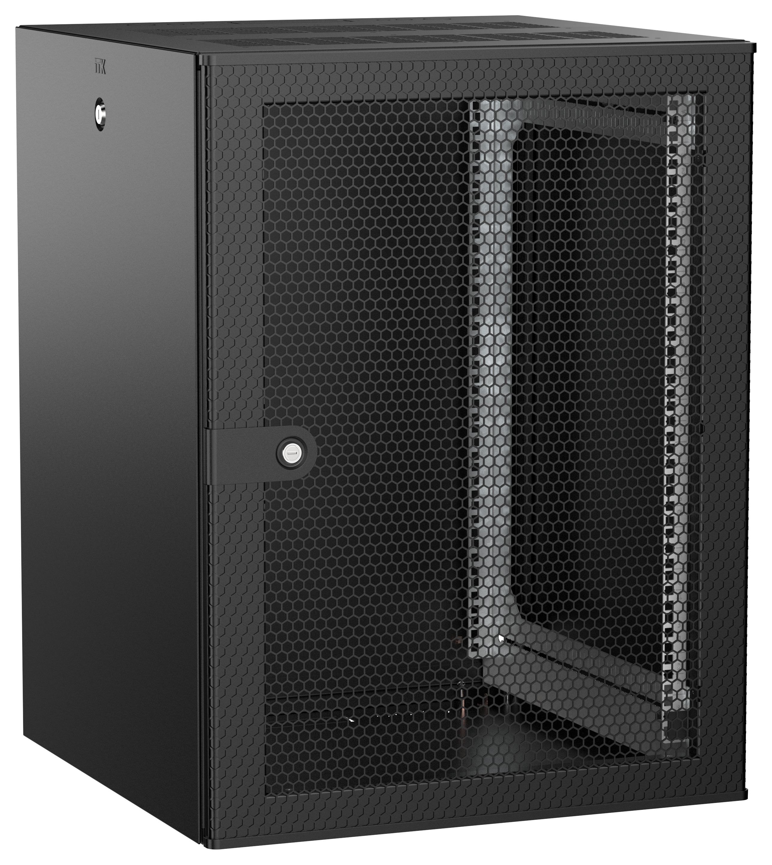 ITK UNITBOX W Шкаф настенный 15U 600х600мм дверь перфорированная черный