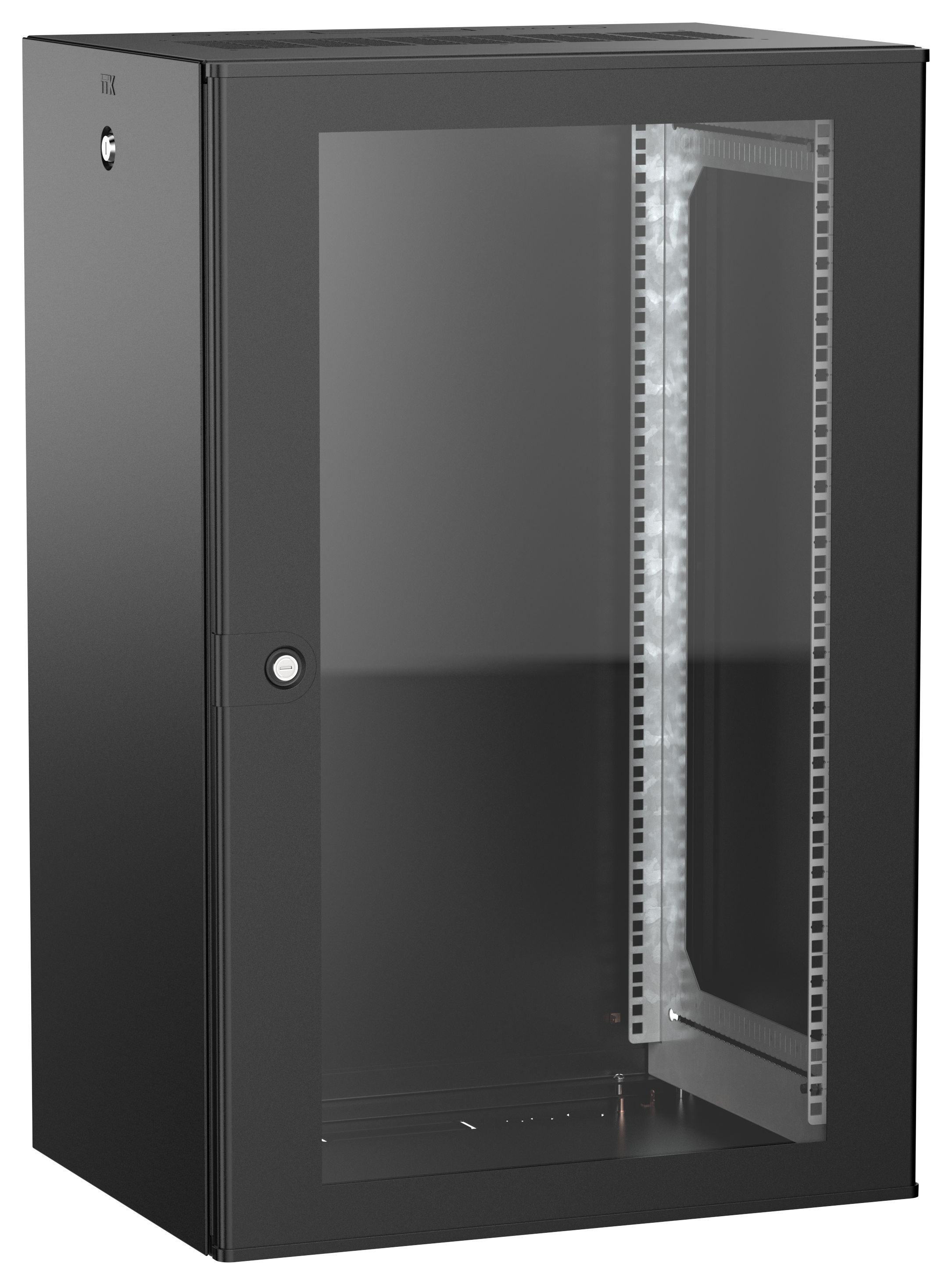 ITK UNITBOX W Шкаф настенный 18U 600х450мм дверь стеклянная черный