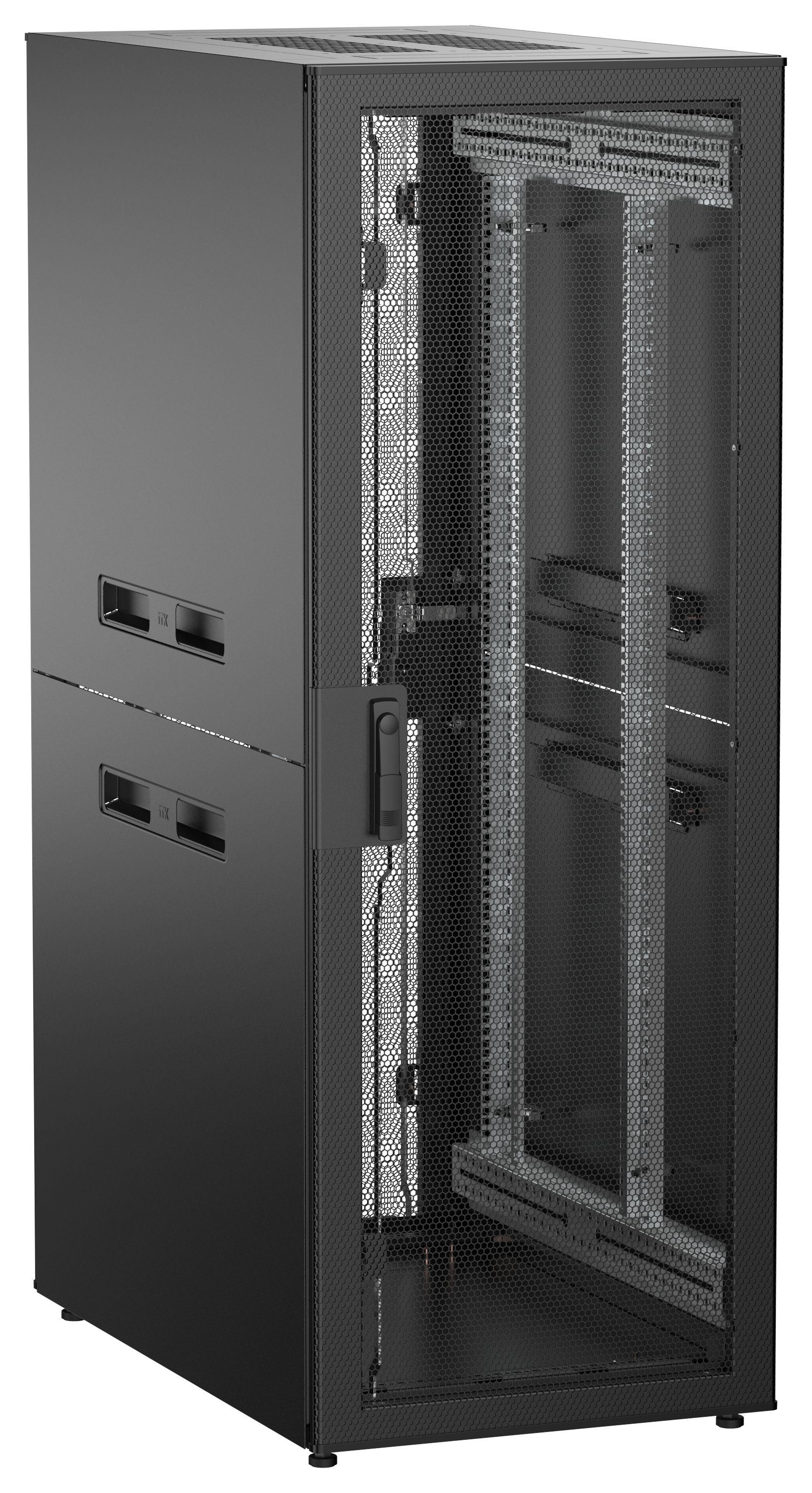 ITK UNITBOX N Шкаф сетевой 19" напольный 33U 600х1000мм перфорированные двери черный