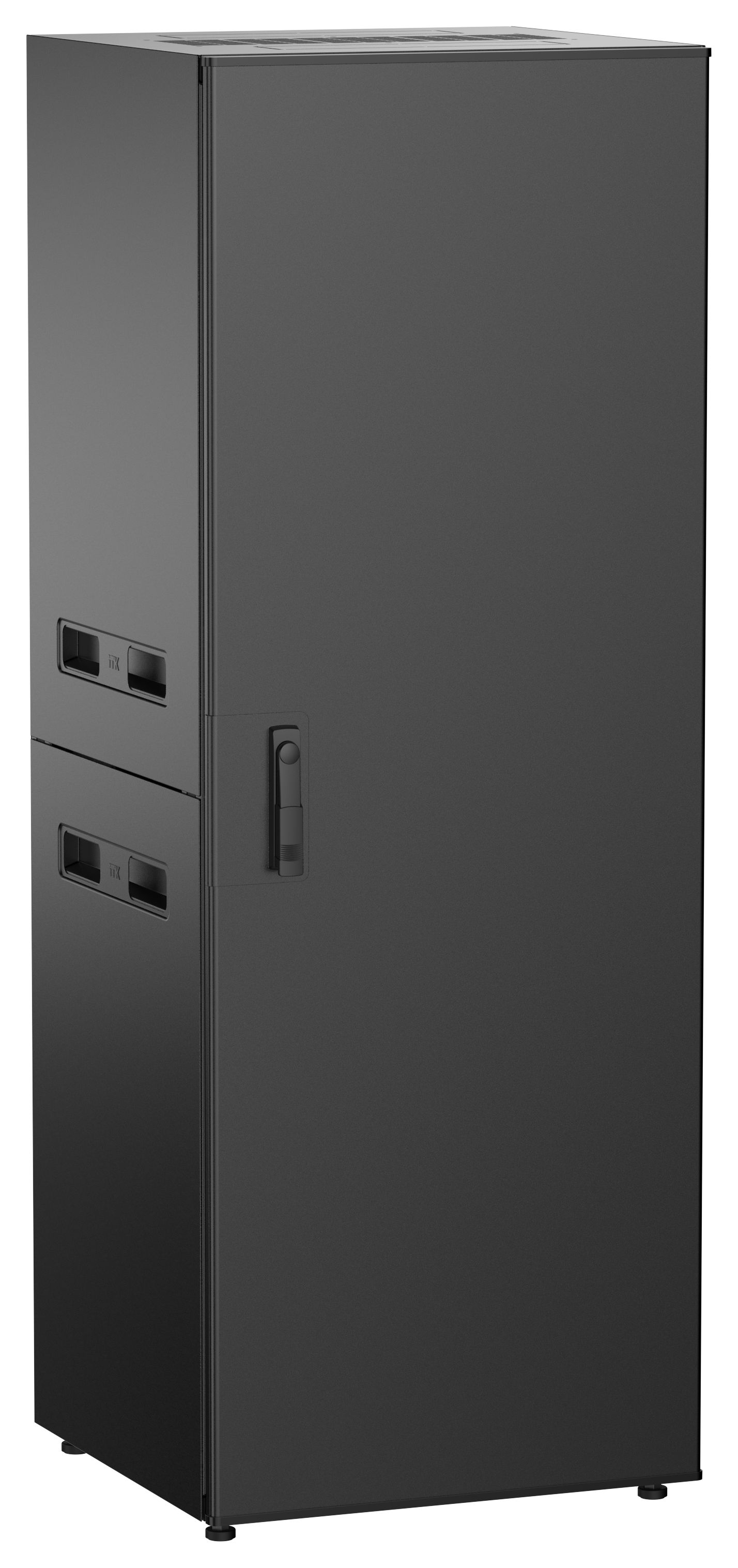 ITK UNITBOX N Шкаф сетевой 19" напольный 33U 600х600мм металлическая передняя дверь черный