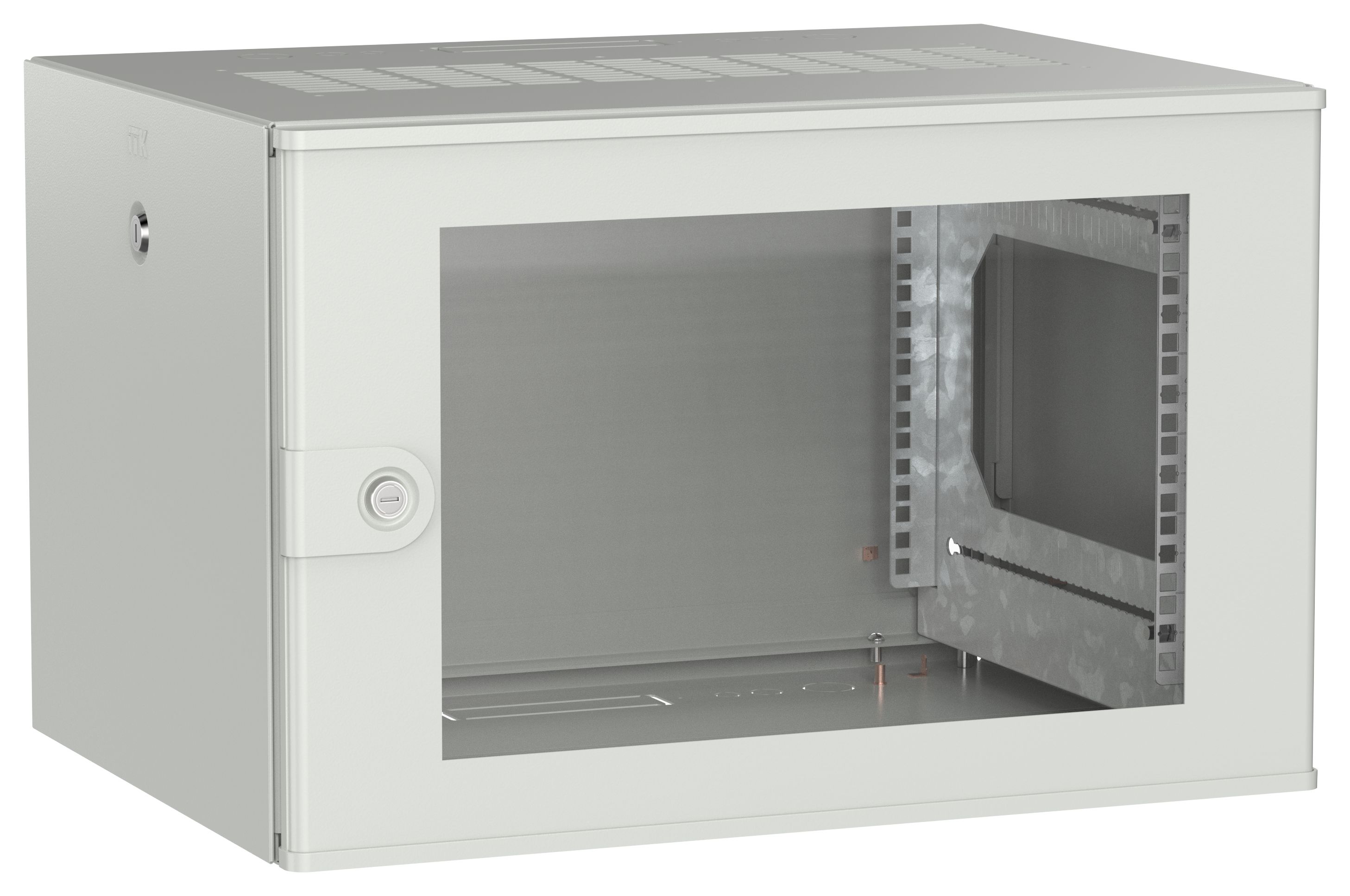 ITK UNITBOX W Шкаф настенный 6U 600х450мм дверь стеклянная серый
