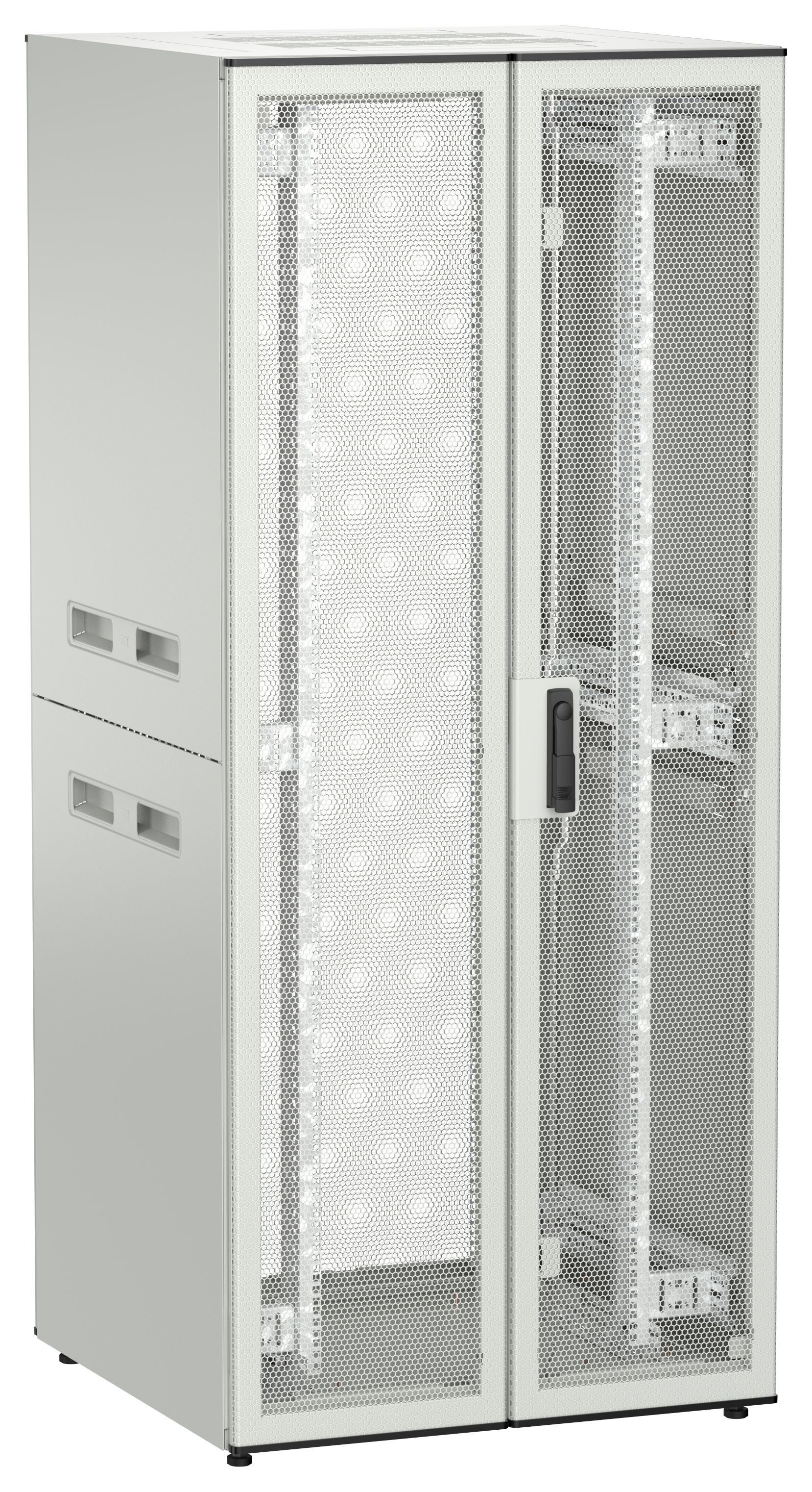 ITK UNITBOX N Шкаф сетевой 19" напольный 38U 800х800мм двери перфорированная металлическая двустворчатая перфорированная серый