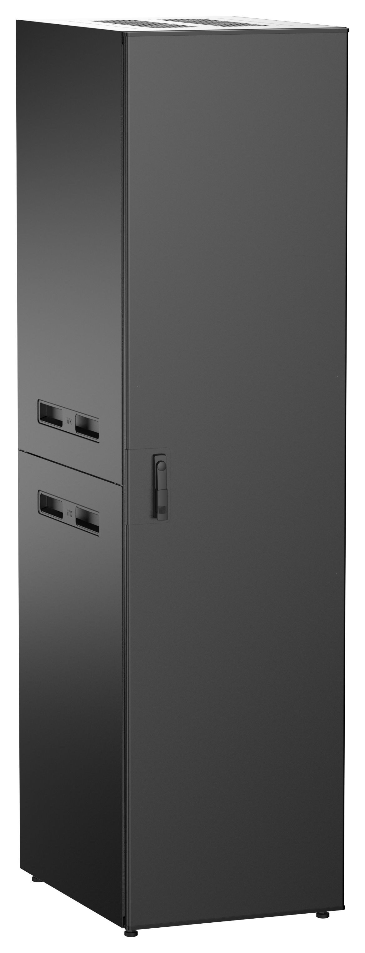 ITK UNITBOX N Шкаф сетевой 19" напольный 47U 600х800мм металлическая передняя дверь черный