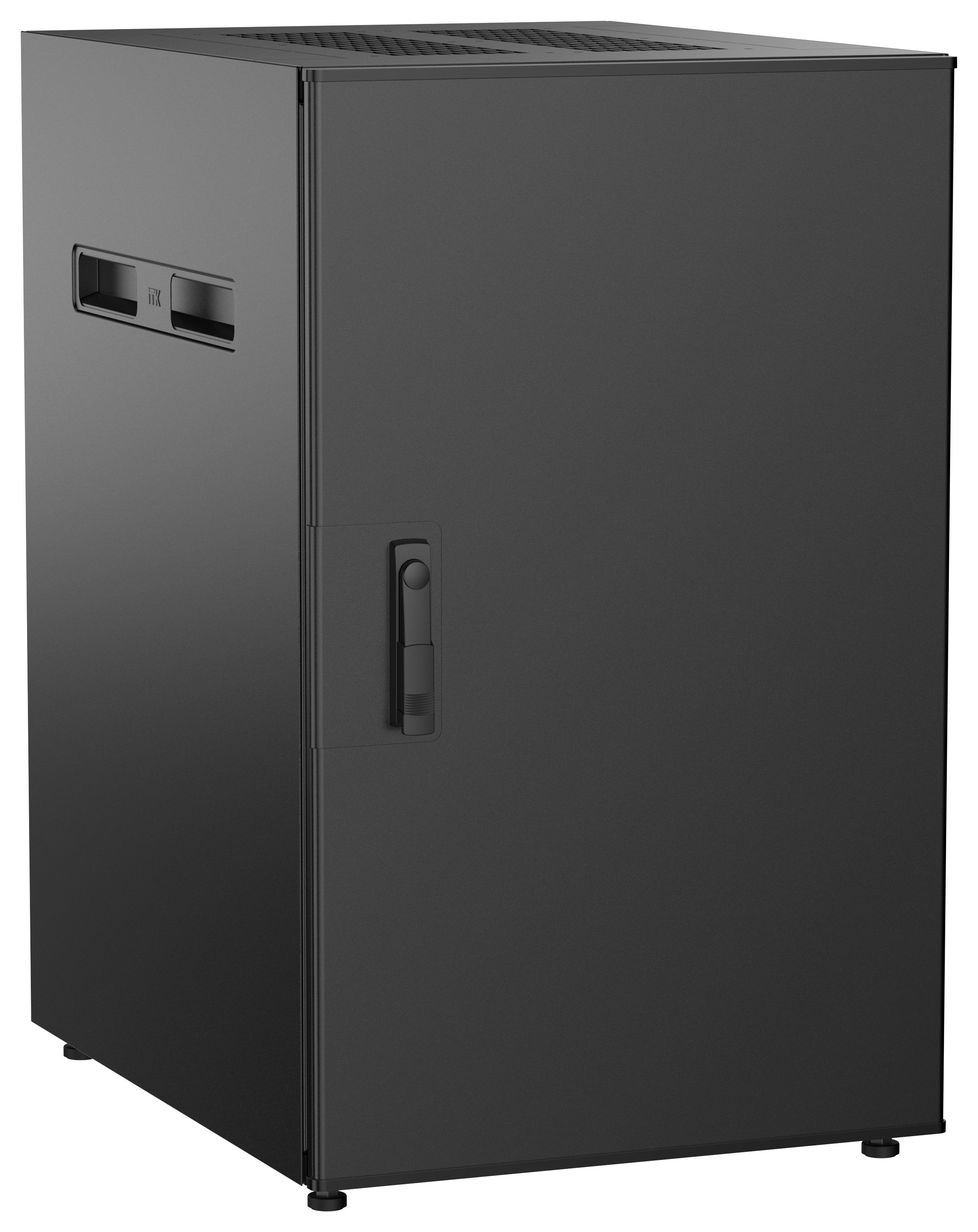 ITK UNITBOX N Шкаф сетевой 19" напольный 18U 600х800мм металлическая передняя дверь черный