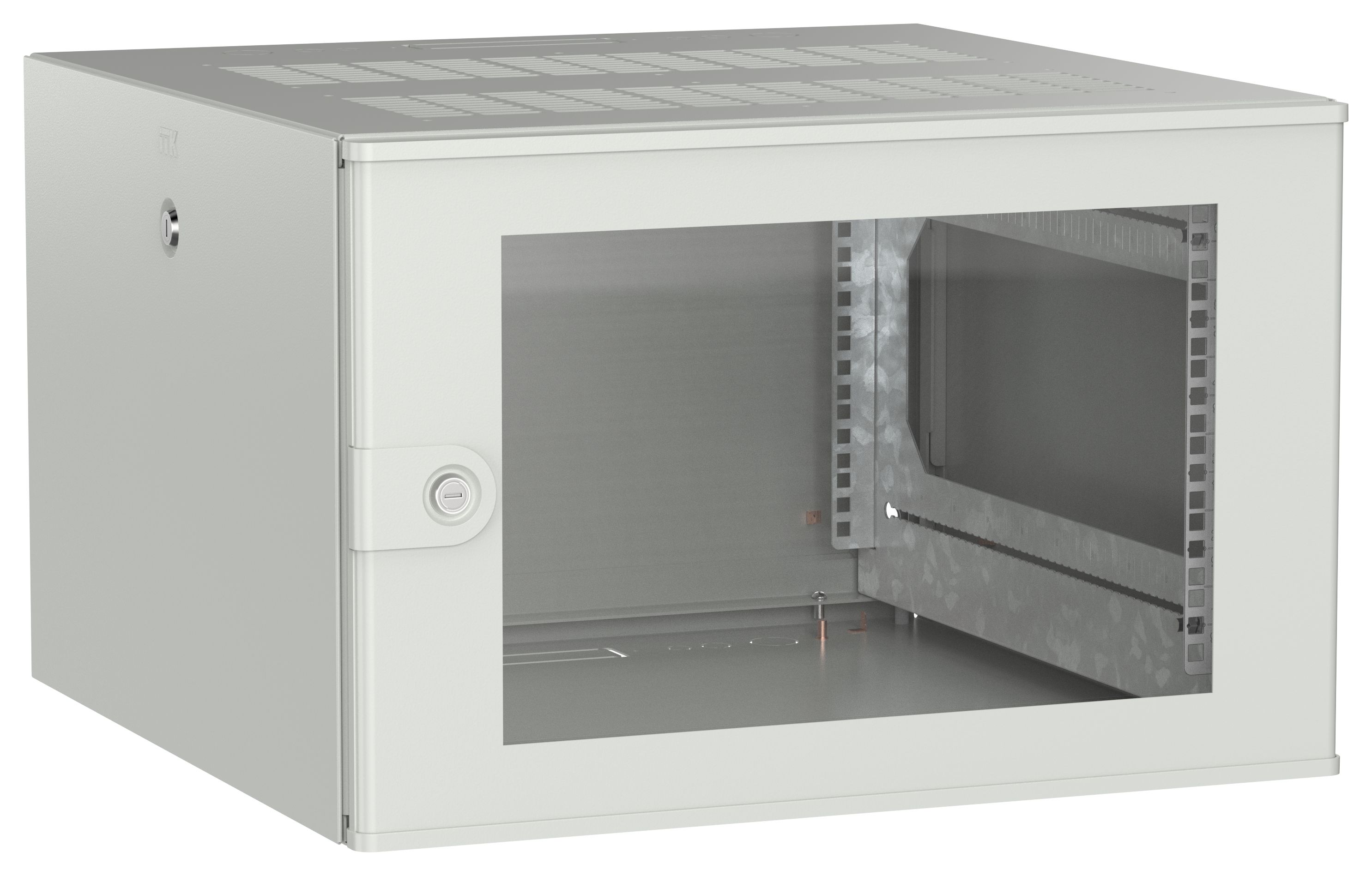 ITK UNITBOX W Шкаф настенный 6U 600х600мм дверь стеклянная серый