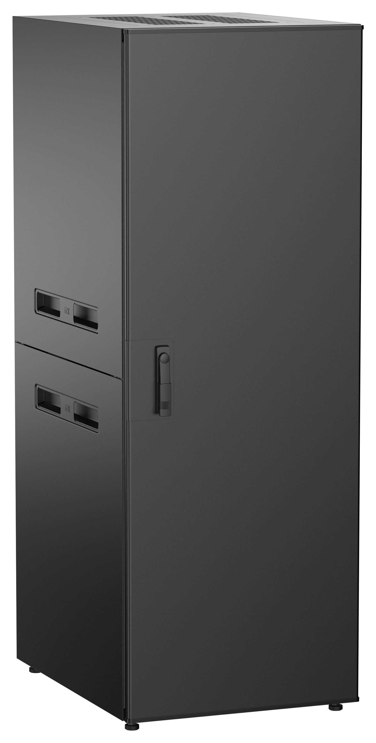 ITK UNITBOX N Шкаф сетевой 19" напольный 33U 600х800мм металлическая передняя дверь черный