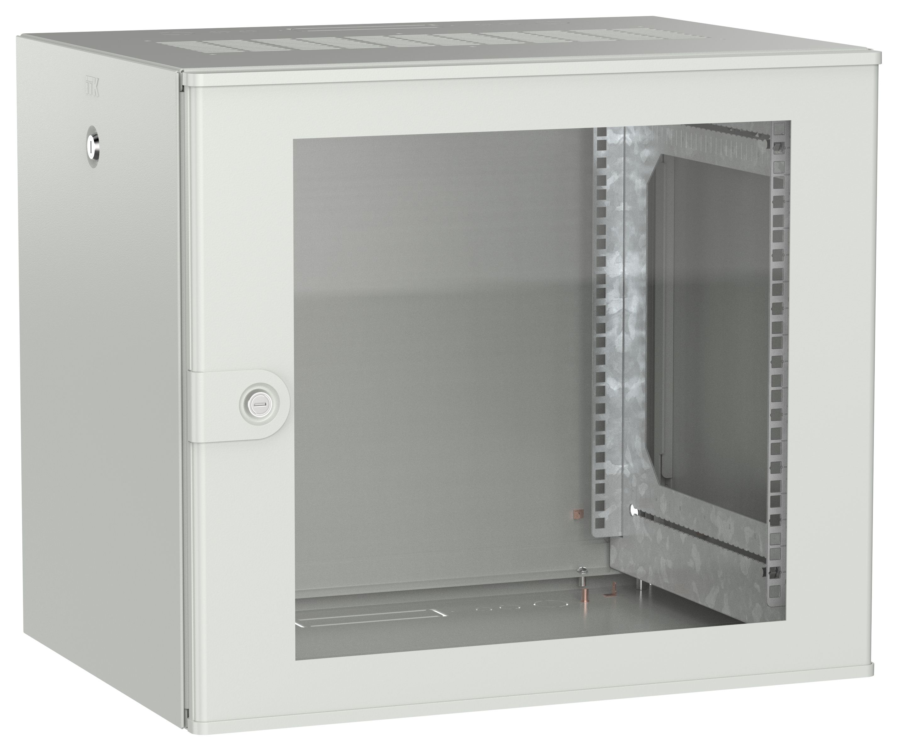 ITK UNITBOX W Шкаф настенный 9U 600х450мм дверь стеклянная серый