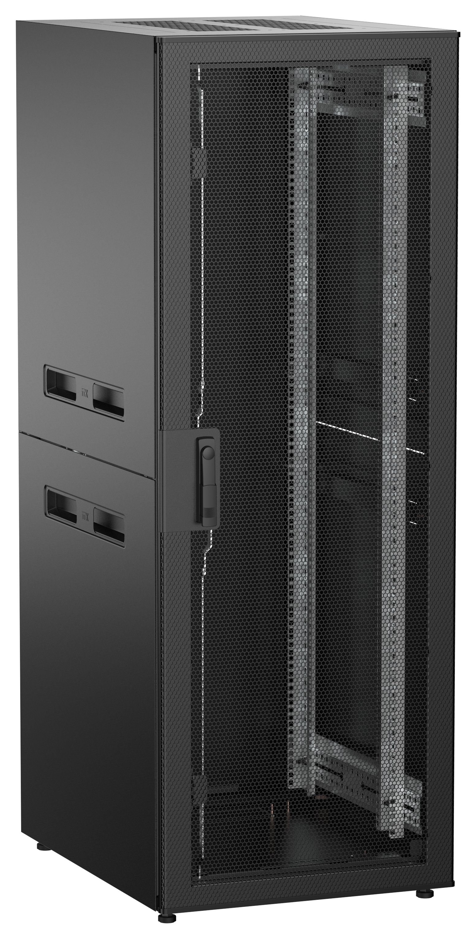 ITK UNITBOX N Шкаф сетевой 19" напольный 33U 600х800мм перфорированная передняя дверь черный