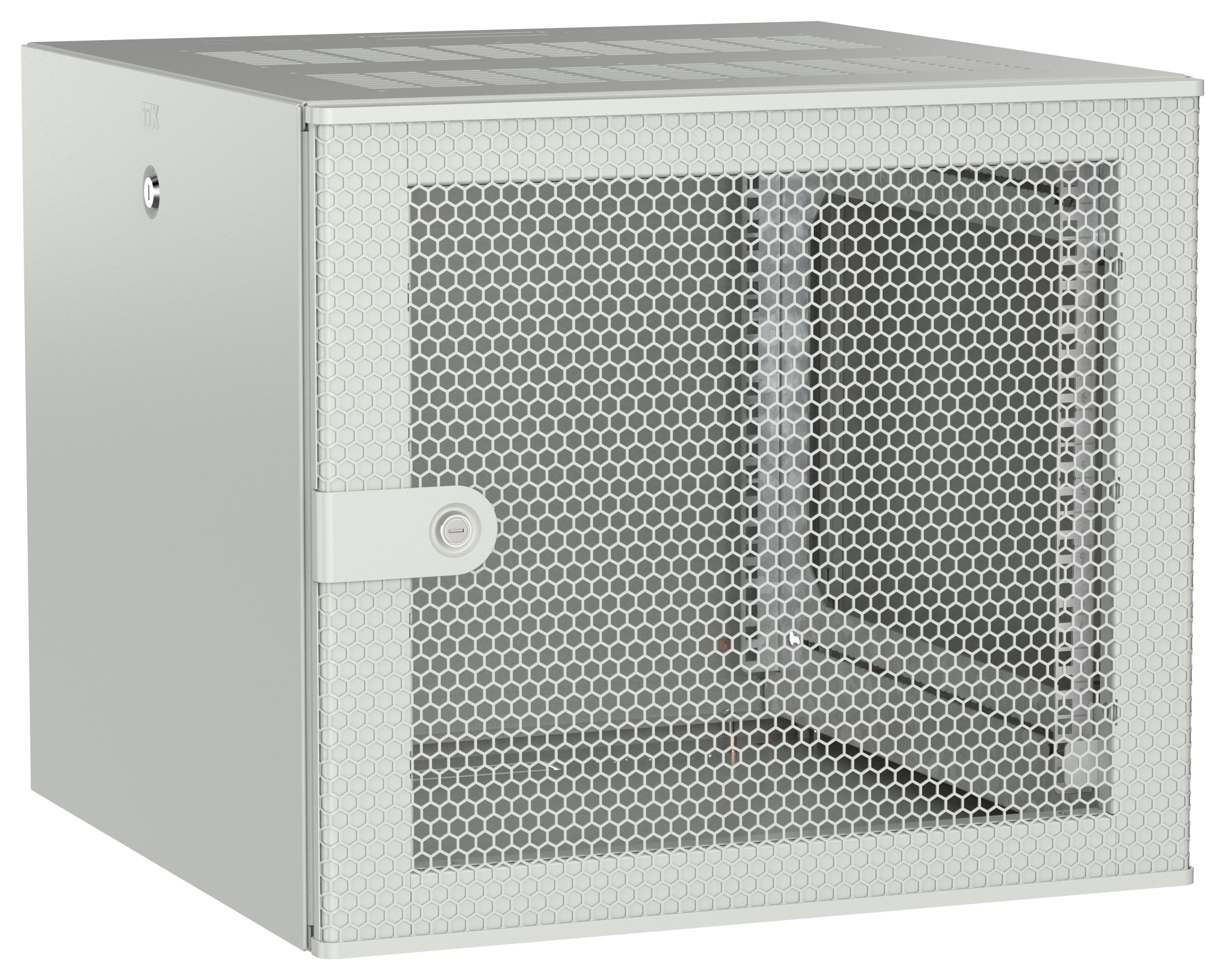 ITK UNITBOX W Шкаф настенный 9U 600х600мм дверь перфорированная серый
