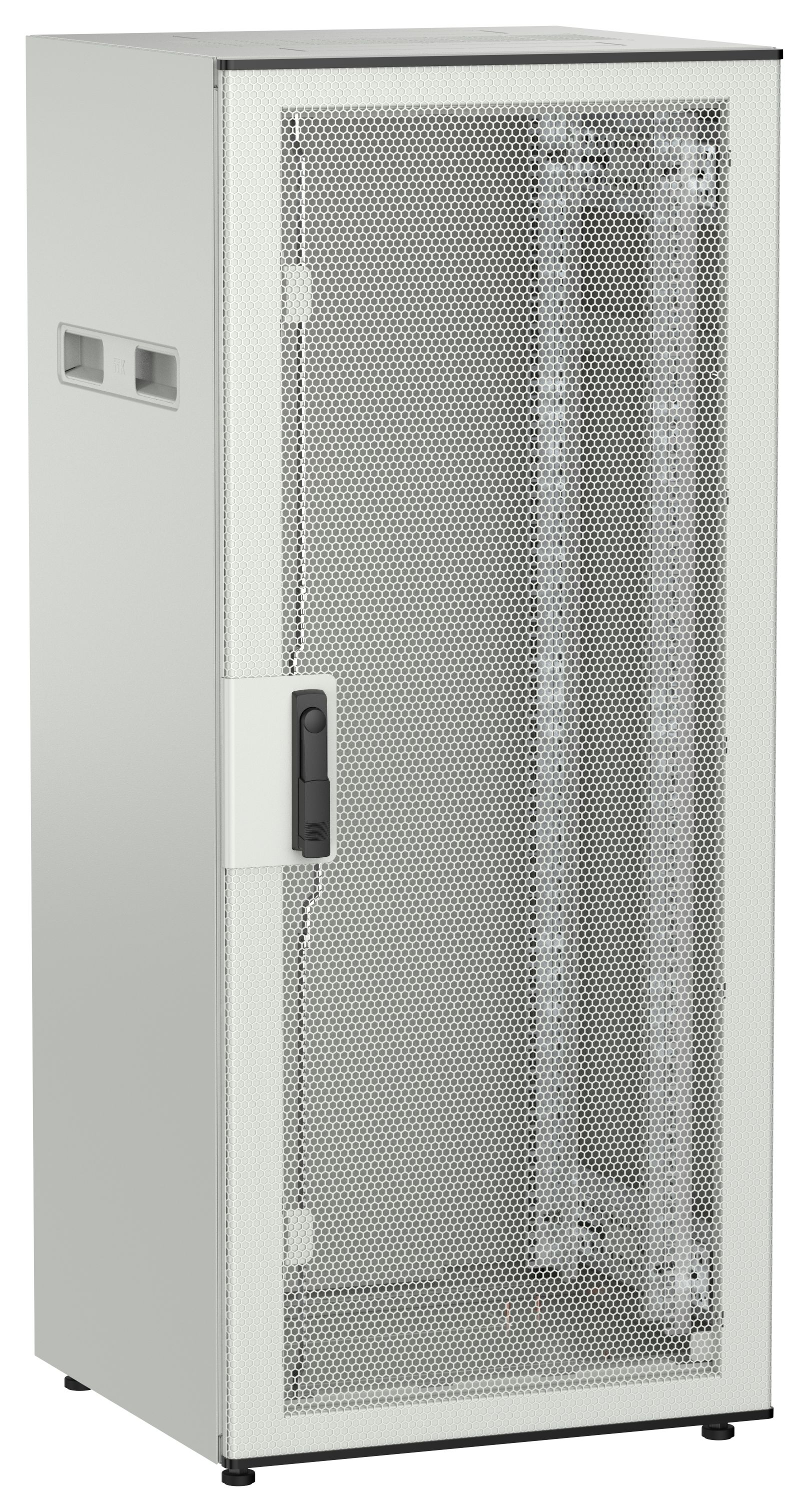 ITK UNITBOX N Шкаф сетевой 19" напольный 28U 600х600мм перфорированная передняя дверь серый