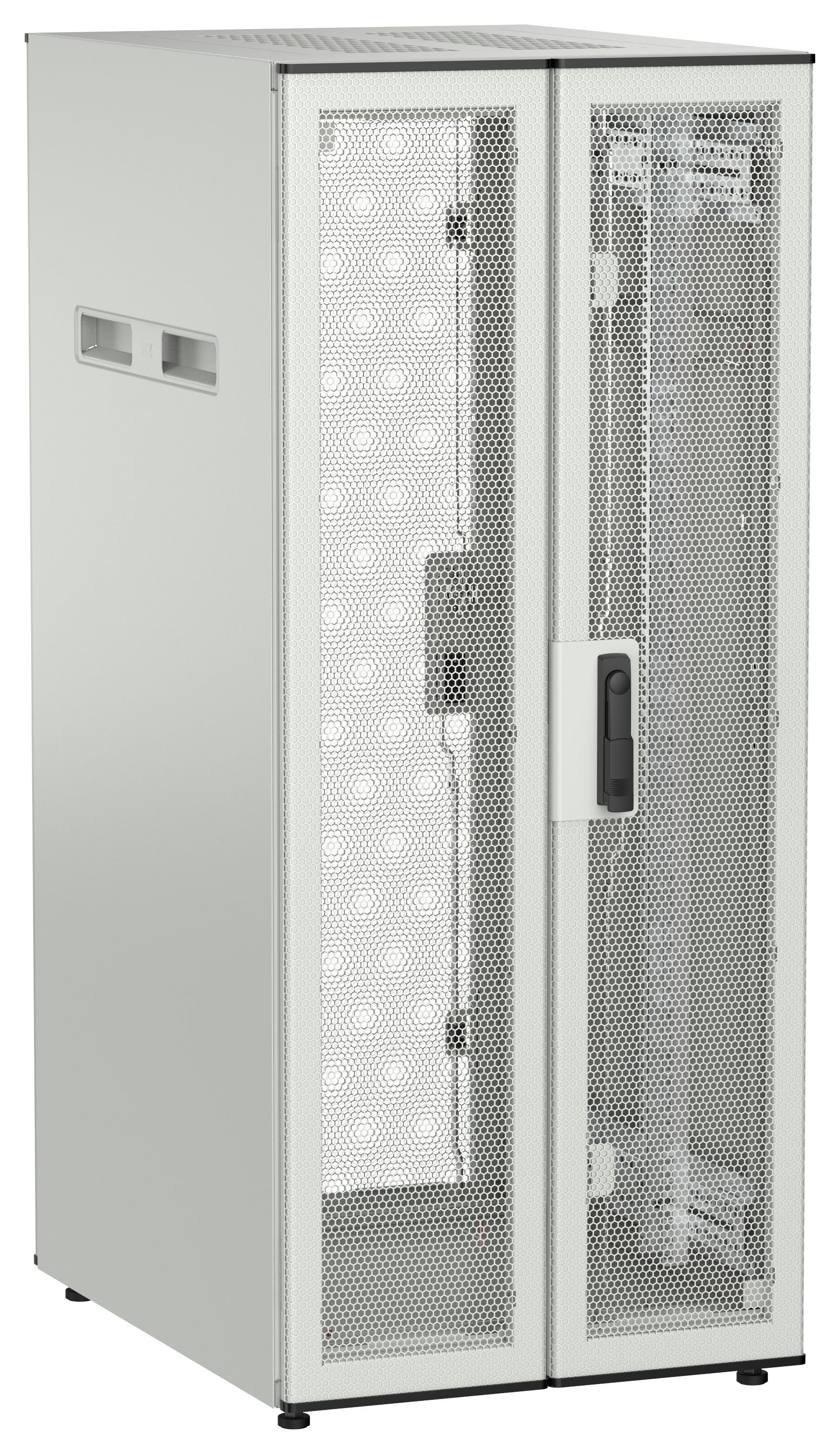 ITK UNITBOX N Шкаф сетевой 19" напольный 28U 600х800мм двери перфорированная металлическая двустворчатая перфорированная серый