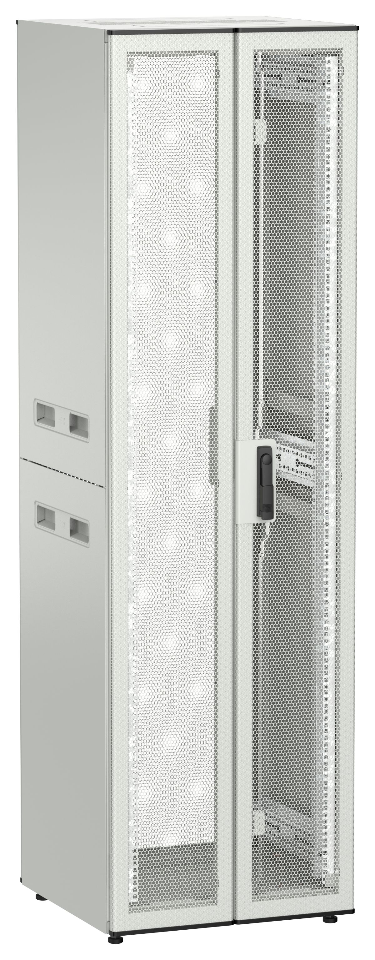 ITK UNITBOX N Шкаф сетевой 19" напольный 42U 600х600мм двери перфорированная металлическая двустворчатая перфорированная серый