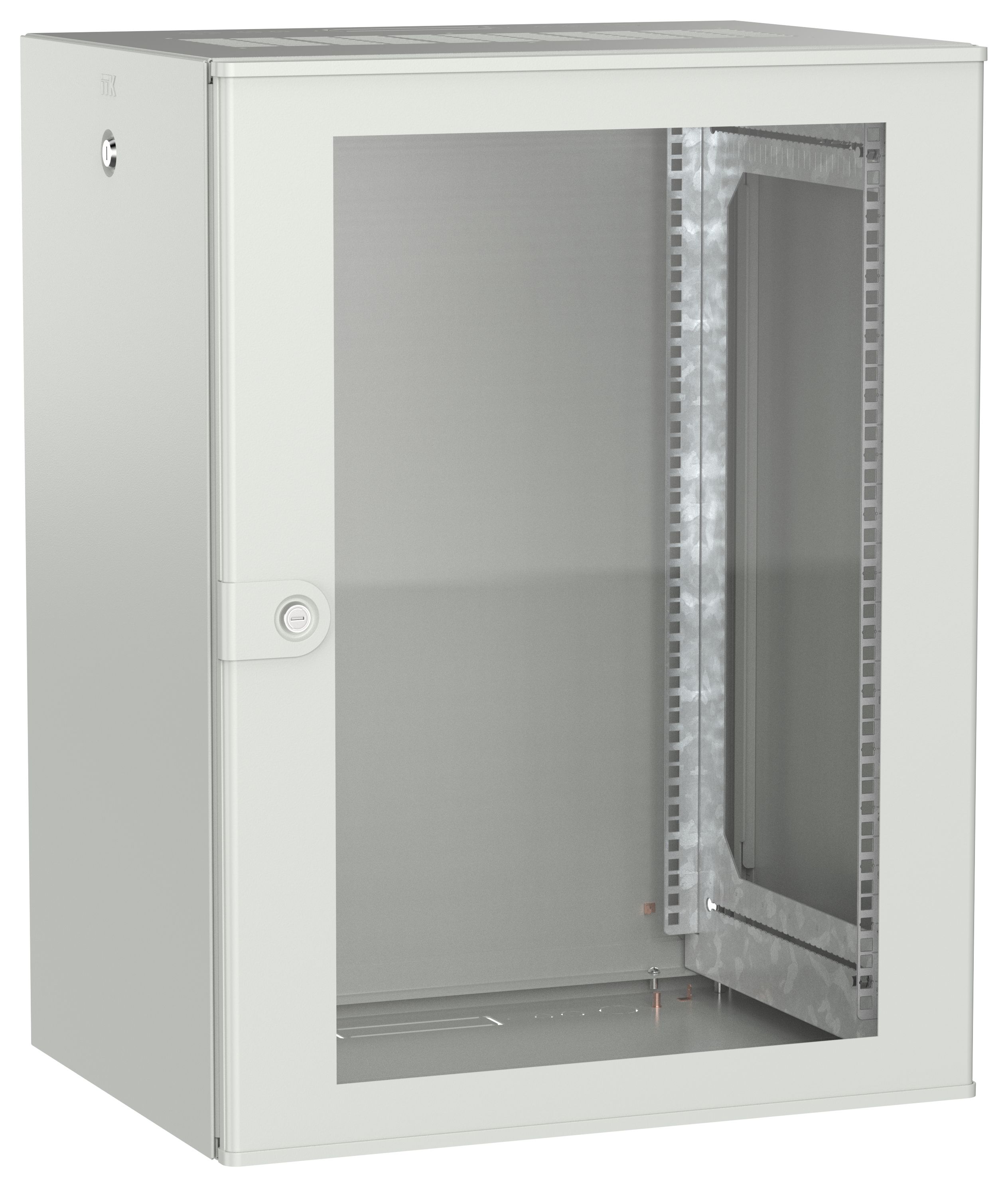 ITK UNITBOX W Шкаф настенный 15U 600х450мм дверь стеклянная серый