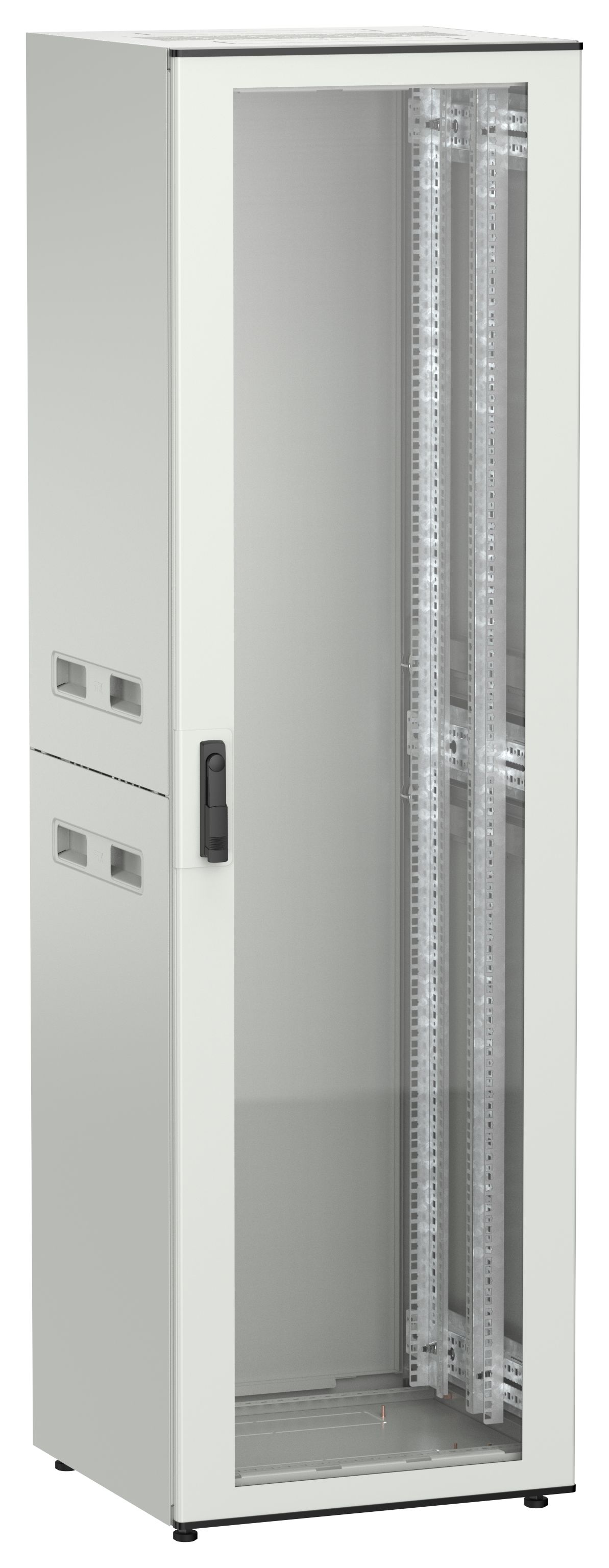 ITK UNITBOX N Шкаф сетевой 19" напольный 42U 600х600мм стеклянная передняя дверь серый
