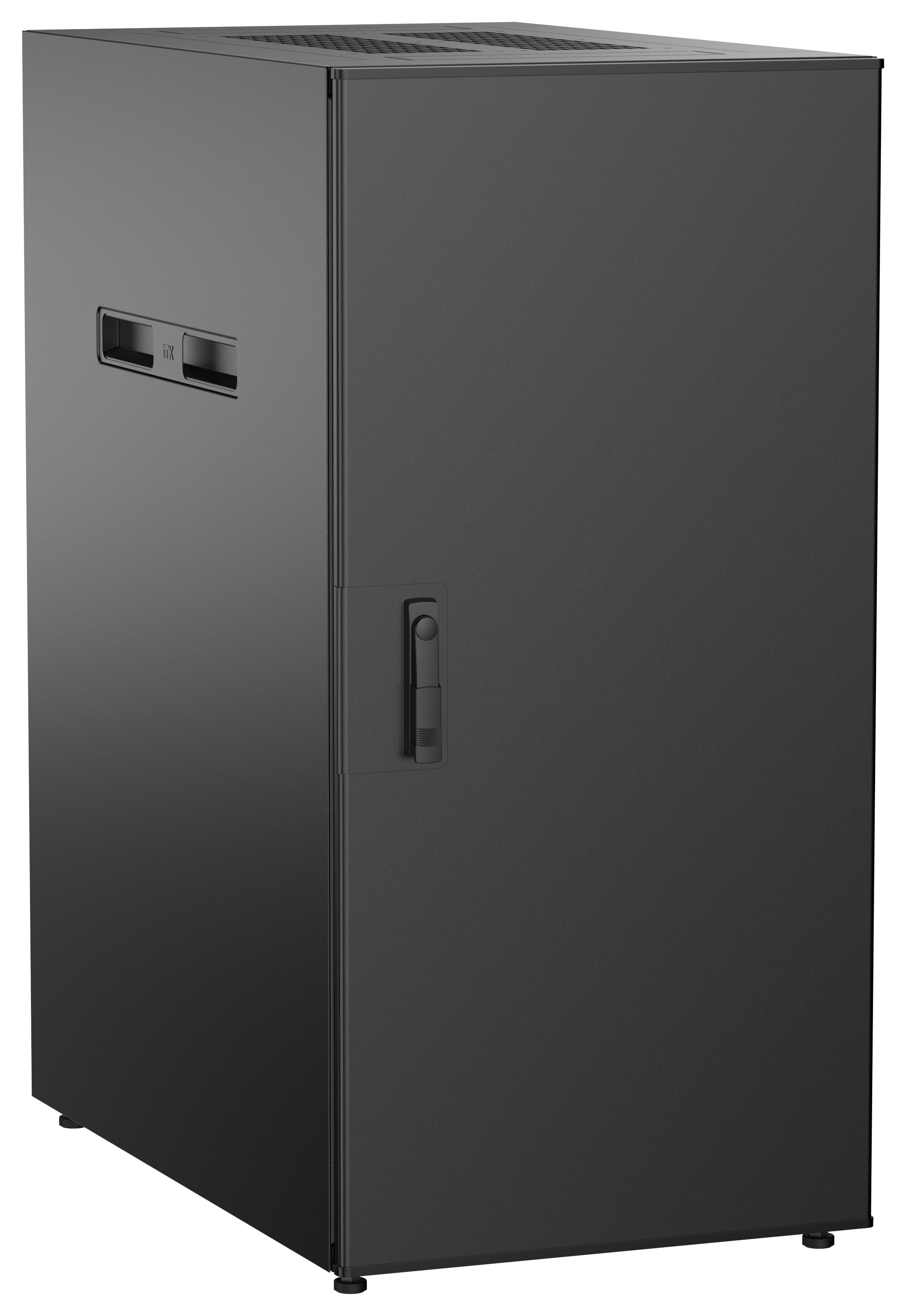 ITK UNITBOX N Шкаф сетевой 19" напольный 24U 600х1000мм металлическая передняя дверь черный