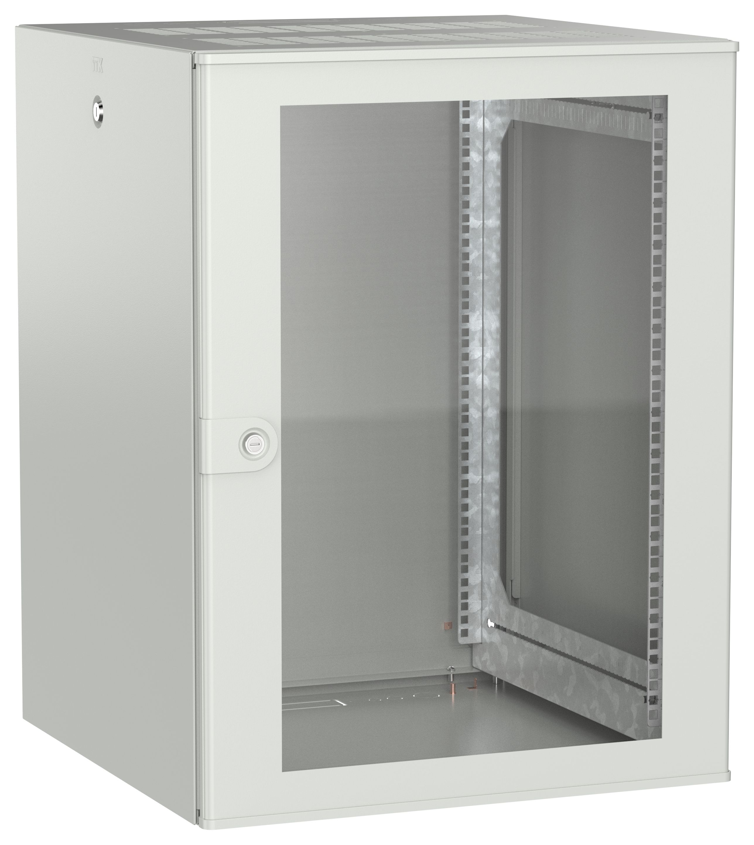 ITK UNITBOX W Шкаф настенный 15U 600х600мм дверь стеклянная серый