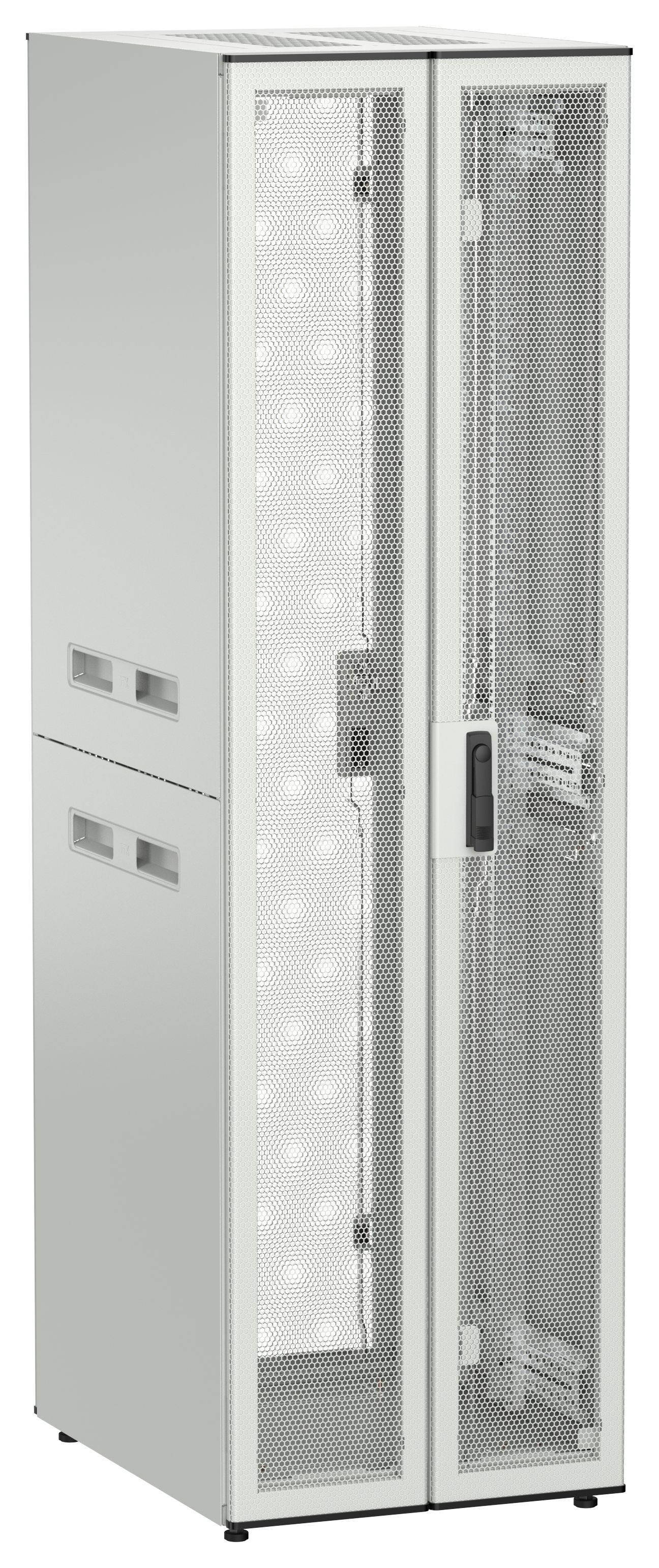 ITK UNITBOX N Шкаф сетевой 19" напольный 42U 600х800мм двери перфорированная металлическая двустворчатая перфорированная серый