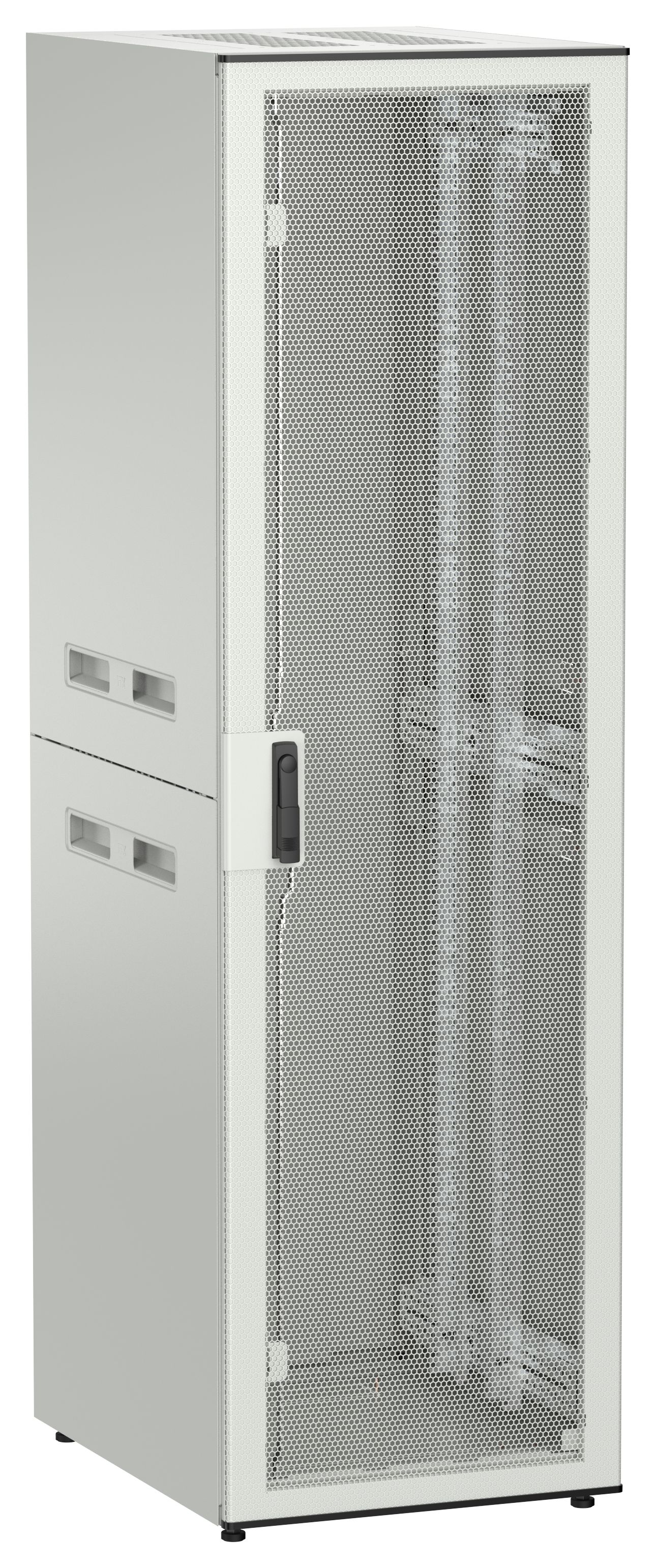 ITK UNITBOX N Шкаф сетевой 19" напольный 42U 600х800мм перфорированная передняя дверь серый