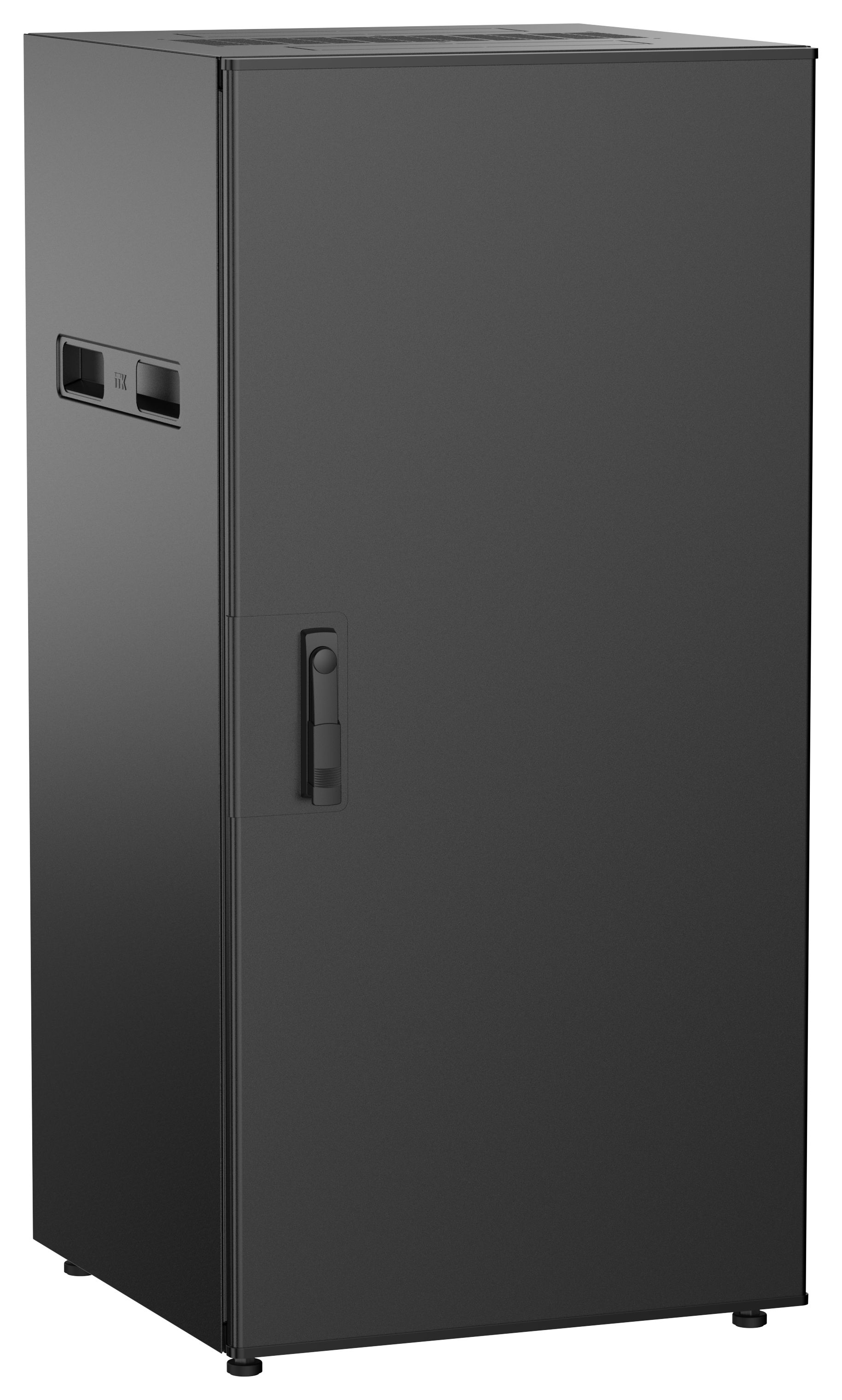 ITK UNITBOX N Шкаф сетевой 19" напольный 24U 600х600мм металлическая передняя дверь черный
