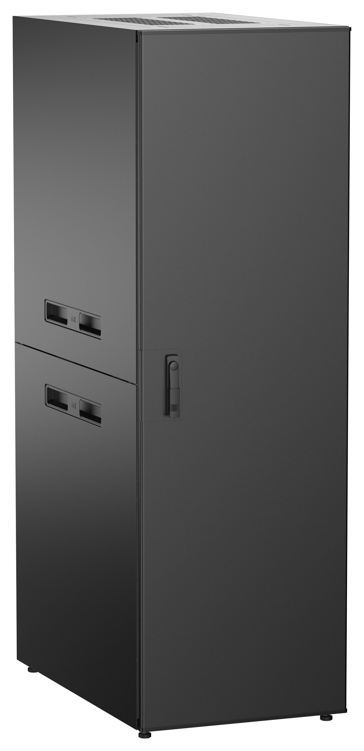 ITK UNITBOX N Шкаф сетевой 19" напольный 38U 600х1000мм металлическая передняя дверь черный