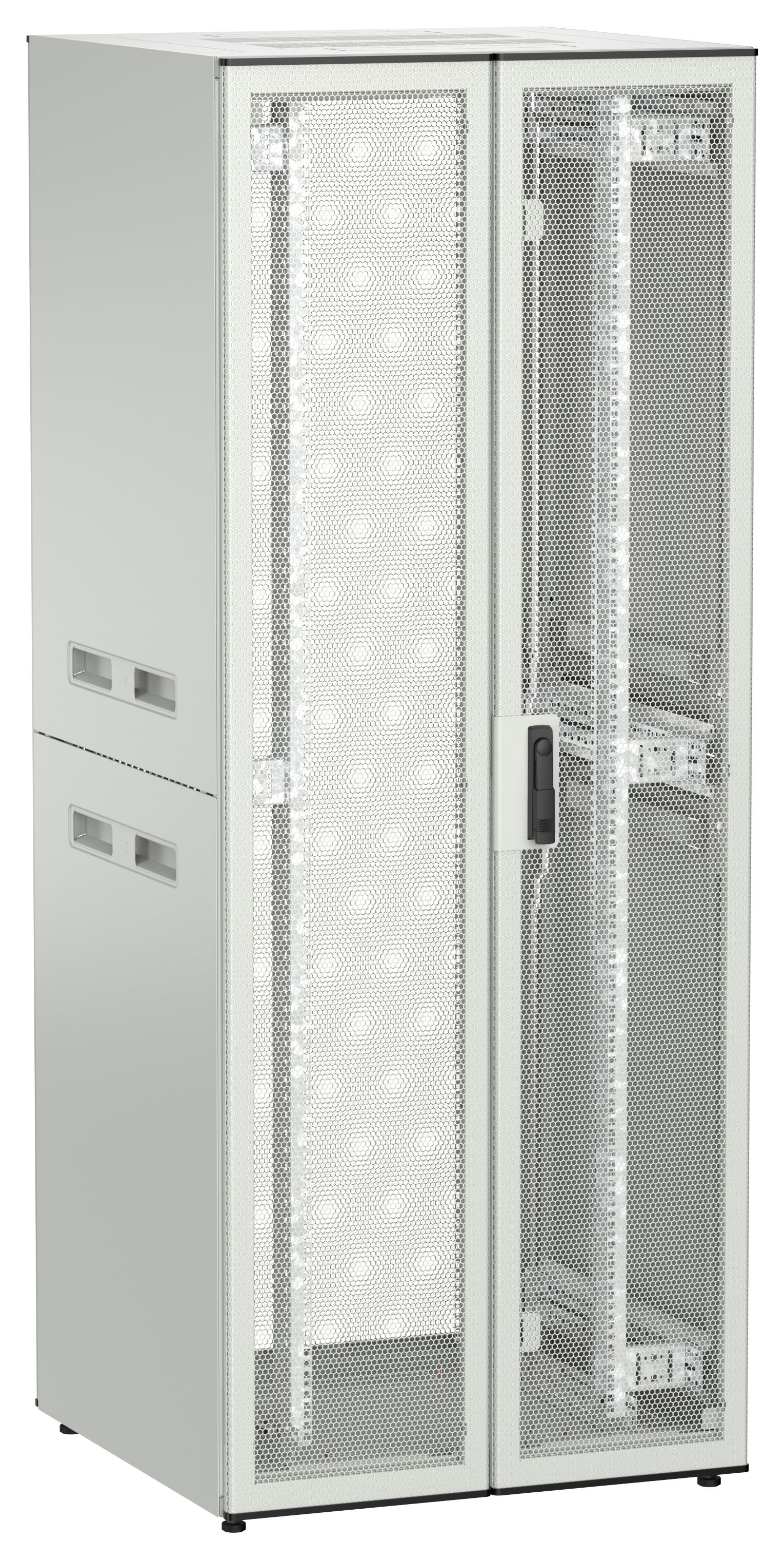 ITK UNITBOX N Шкаф сетевой 19" напольный 42U 800х800мм двери перфорированная металлическая двустворчатая перфорированная серый