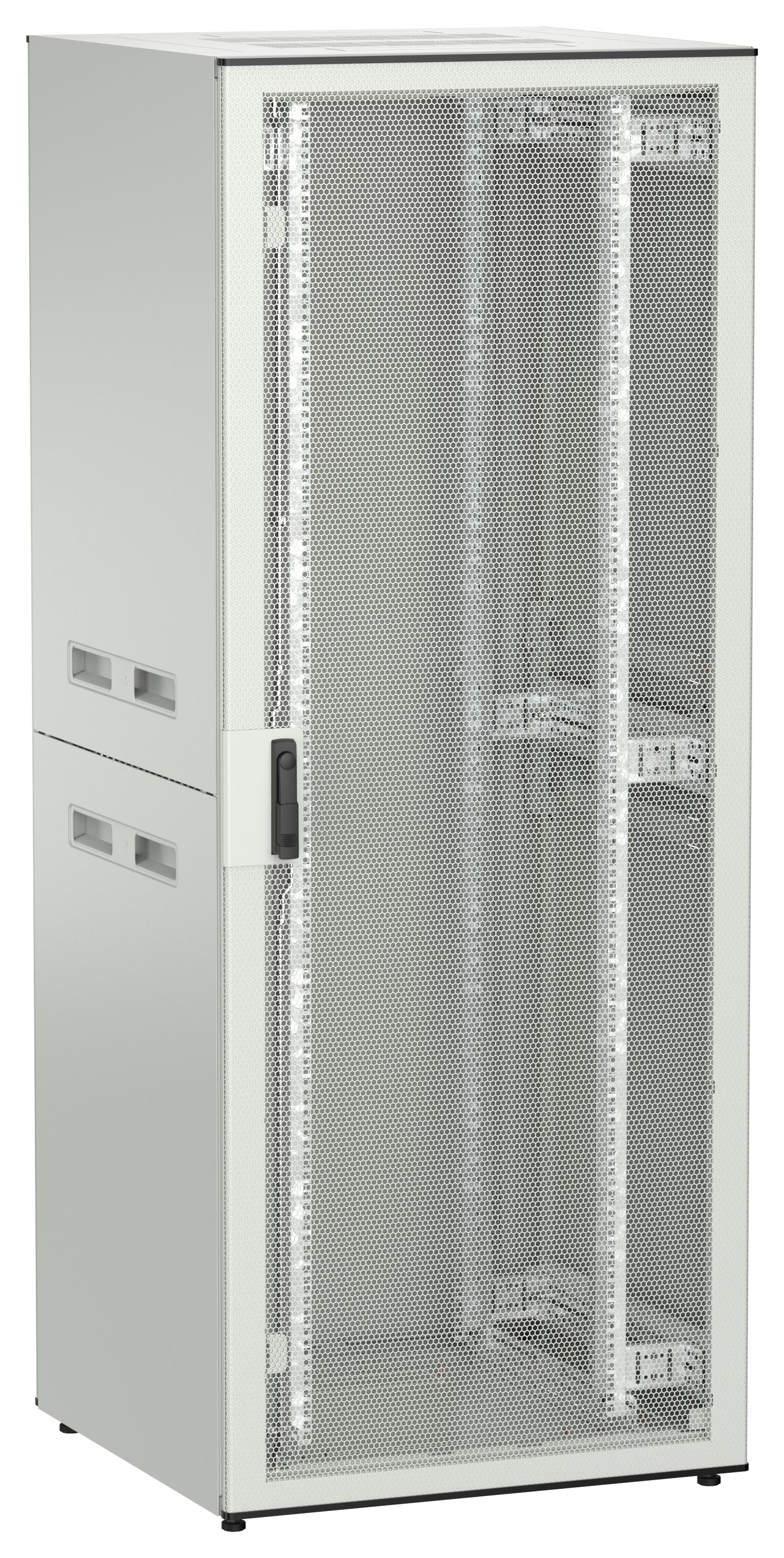 ITK UNITBOX N Шкаф сетевой 19" напольный 42U 800х800мм перфорированная передняя дверь задняя металлическая серый