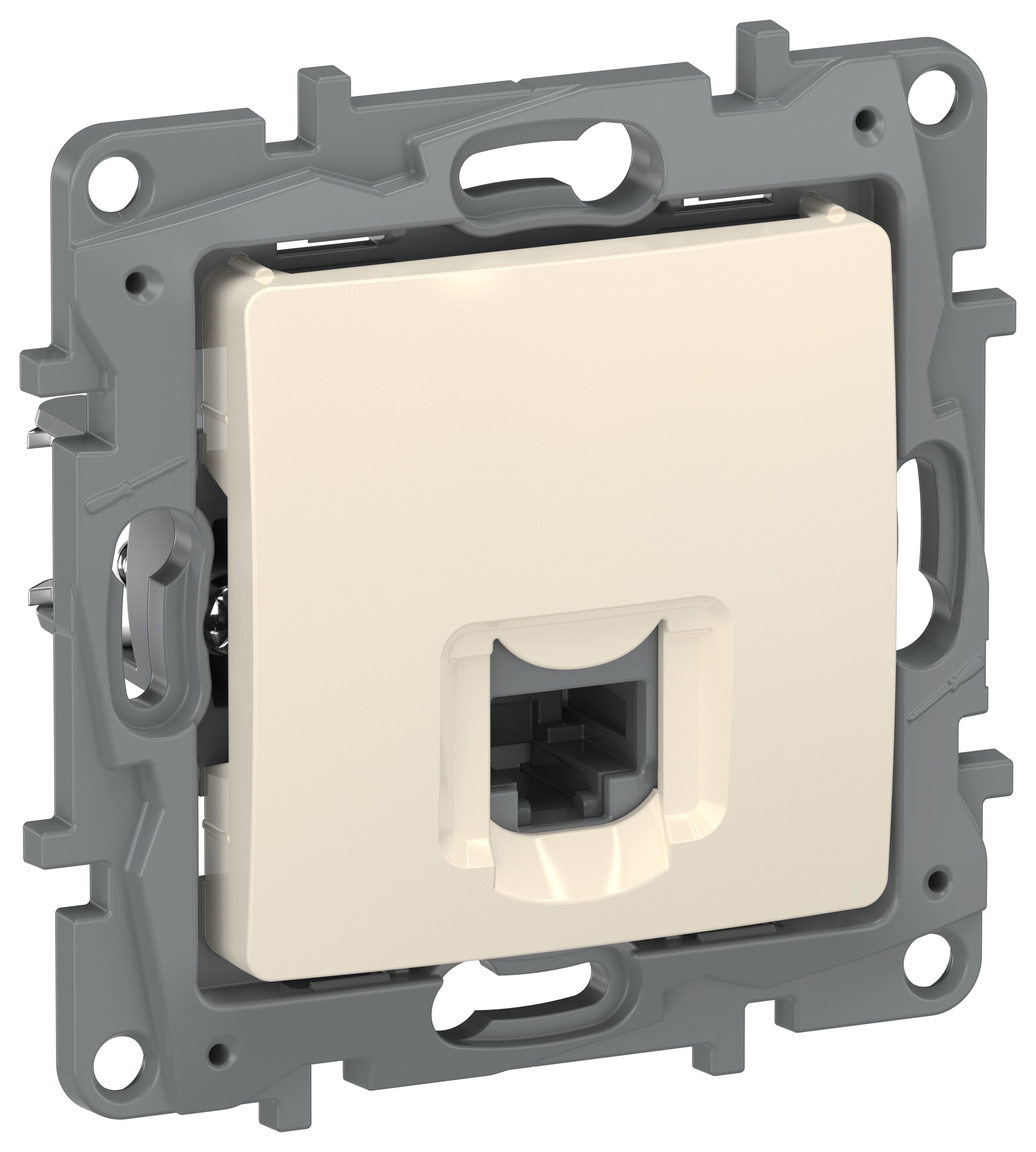 IEKETIKA Розетка компьютерная RJ45 категория 5Е UTP 6723411 слоновая кость IEK